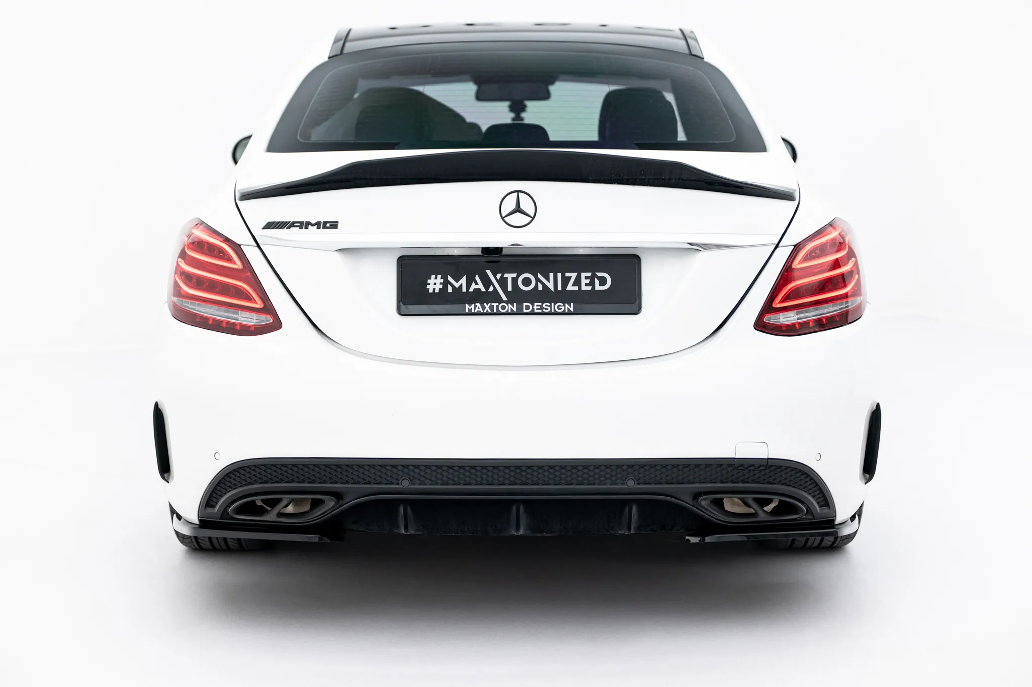 Sidesplitters bak Mercedes-Benz AMG C-Klasse (W205) 2014 - 2018 | Glossy Black Edition – bilde 4