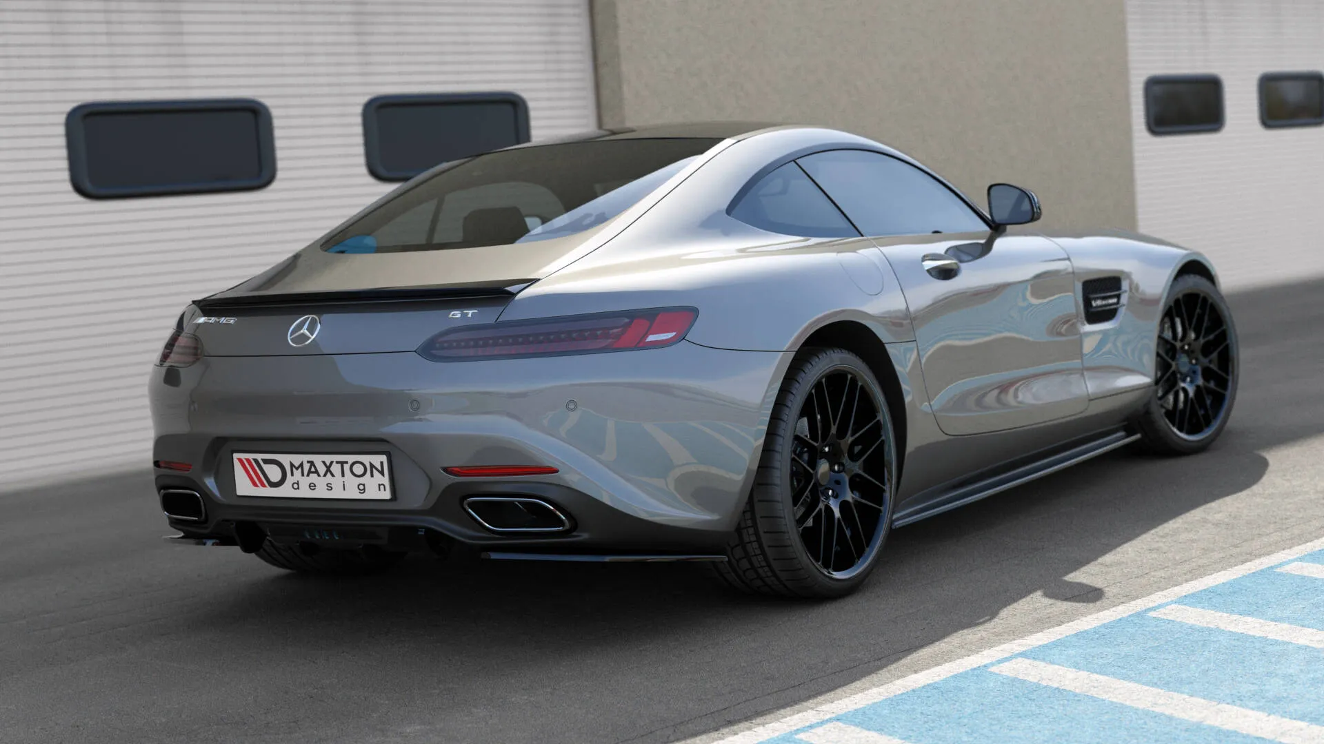 Sidesplitters bak Mercedes-Benz AMG GT (C190) 2014-2023 | Glossy Black Edition – bilde 3