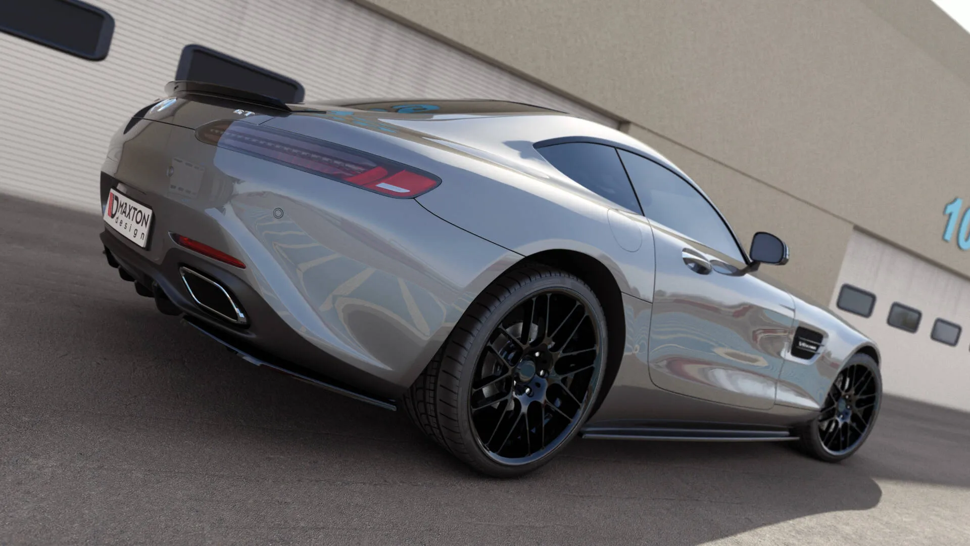 Sidesplitters bak Mercedes-Benz AMG GT (C190) 2014-2023 | Glossy Black Edition – bilde 4