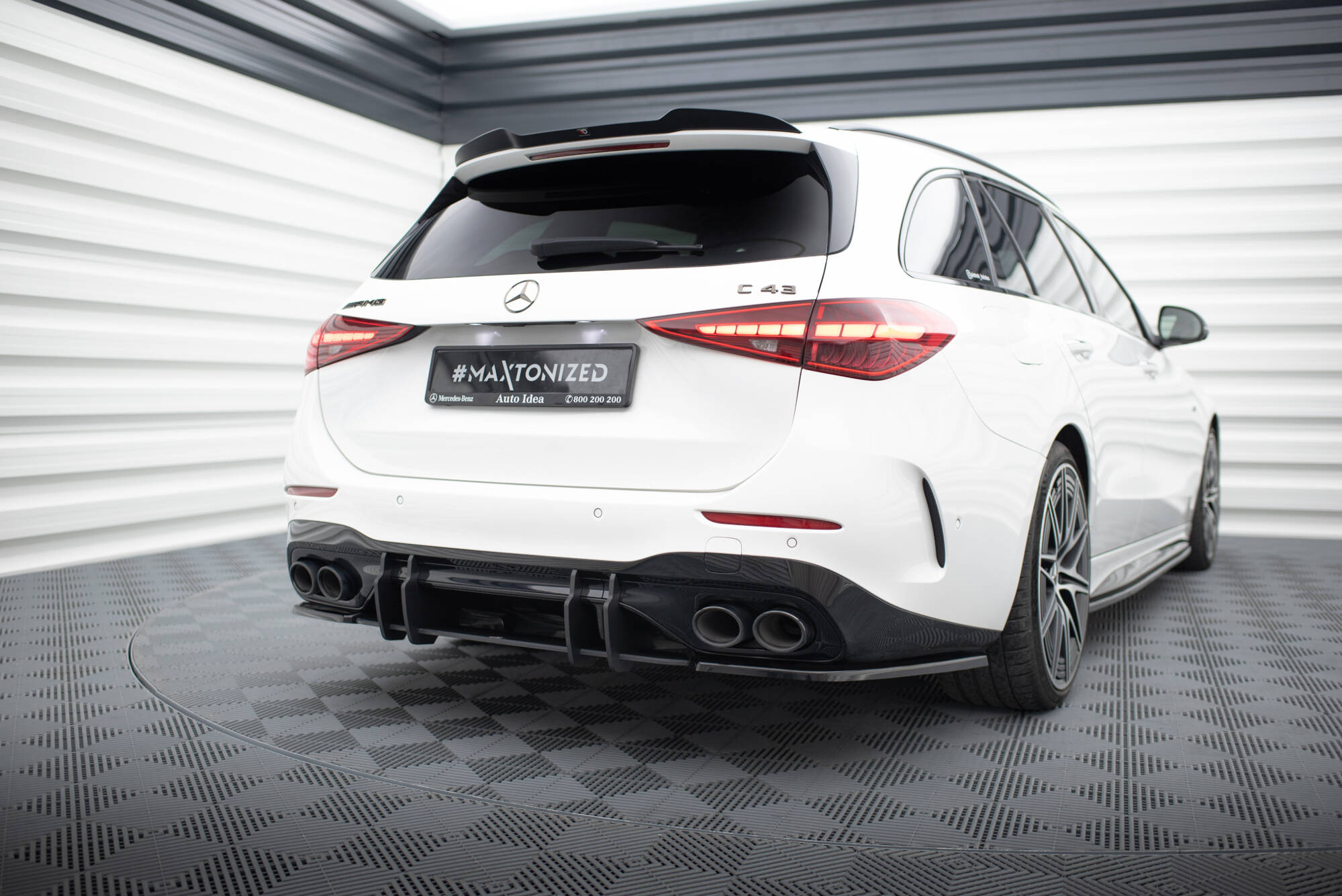Sidesplitters bak Mercedes-Benz C (W206 / S206) AMG-Line / Mercedes-AMG C43 (W206 / S206 ) 2021 - > | Glossy Black Edition – bilde 4