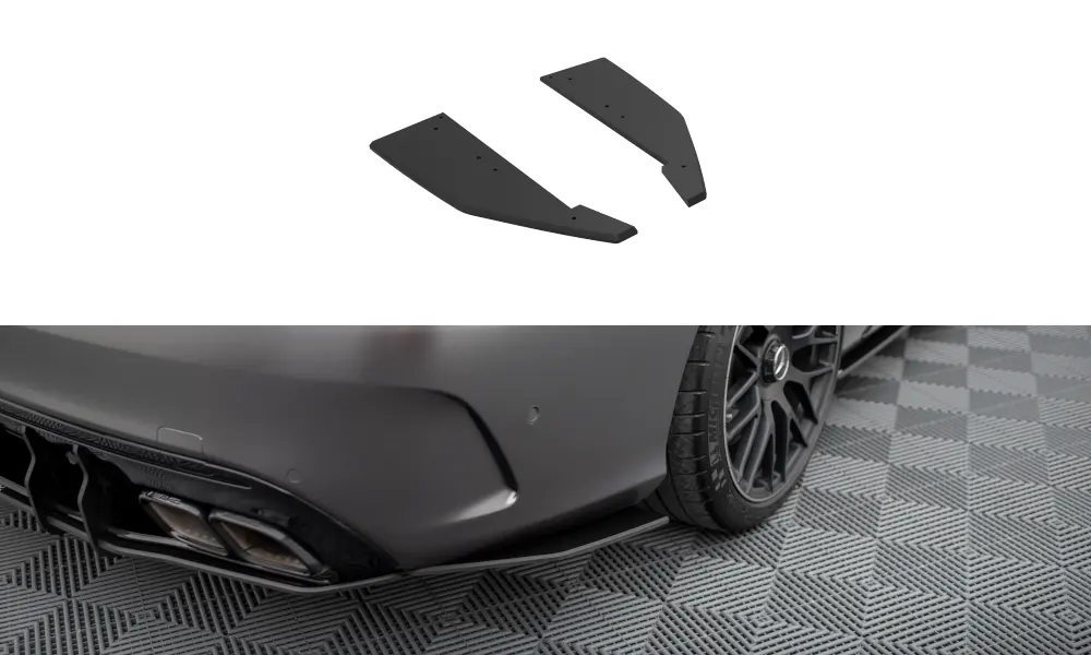 Sidesplitters bak Mercedes-Benz C63 AMG (W205 / S205) facelift 2018 - 2021 | Street Pro Black Edition – bilde 3