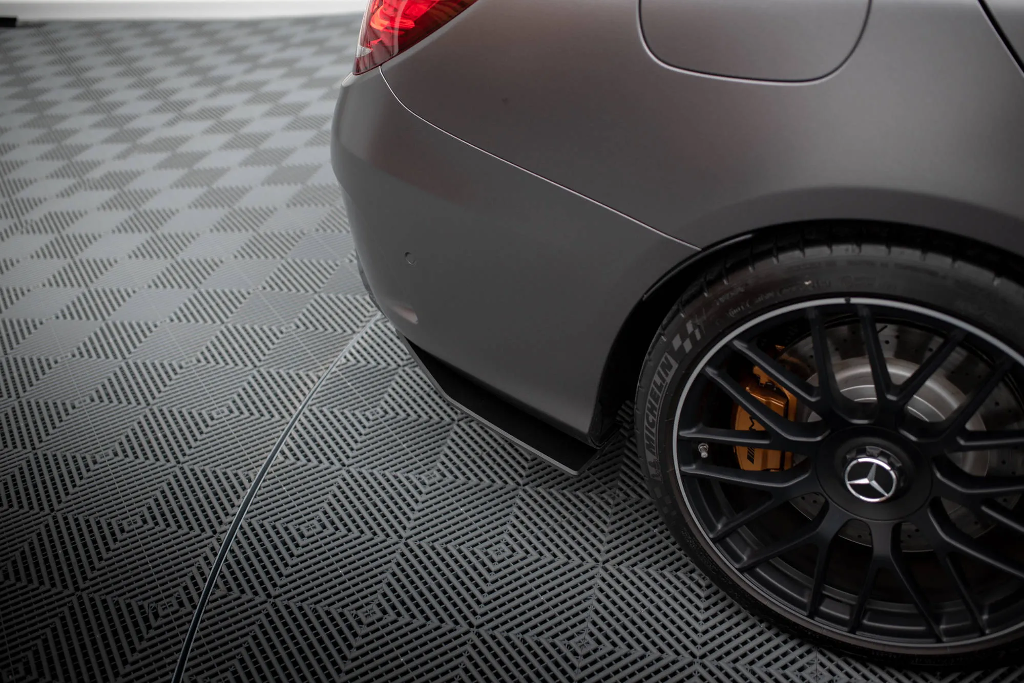 Sidesplitters bak Mercedes-Benz C63 AMG (W205 / S205) facelift 2018 - 2021 | Street Pro Black Edition – bilde 3