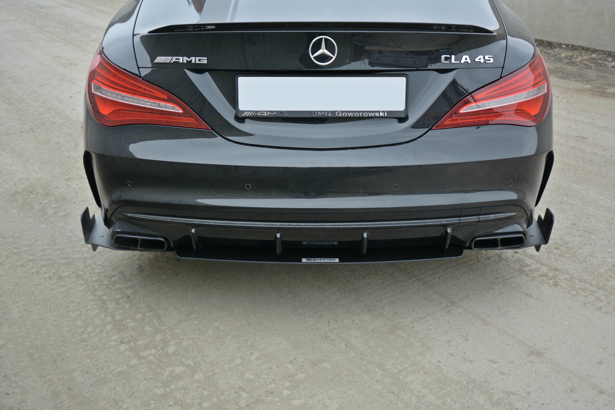 Sidesplitters bak Mercedes-Benz CLA 45 AMG (C117) facelift 2017 - 2019 | Racing Black Edition – bilde 2