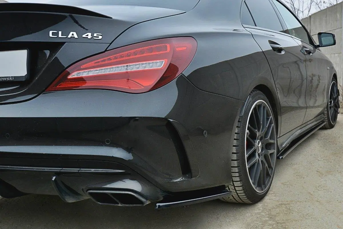 Sidesplitters bak Mercedes-Benz CLA A45 AMG (C117) facelift 2017 - 2019 | Glossy Black Edition