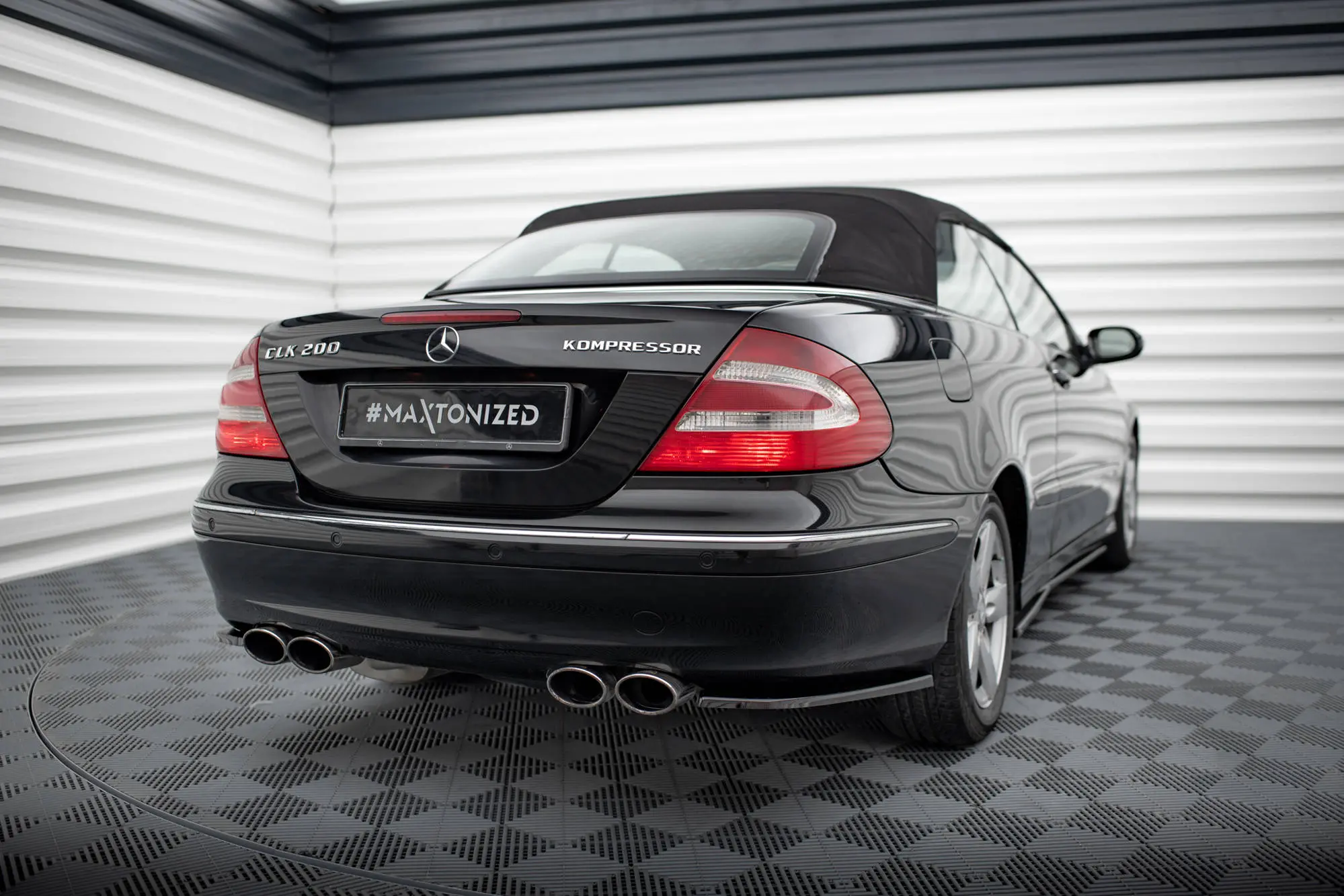 Sidesplitters bak Mercedes-Benz CLK ( C209 / A209 ) 2002-2005 | V.1 Glossy Black Edition – bilde 4