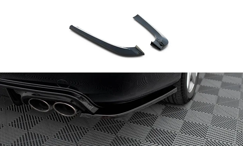 Sidesplitters bak Mercedes-Benz CLK ( C209 / A209 ) 2002-2005 | V.2 Glossy Black Edition – bilde 3