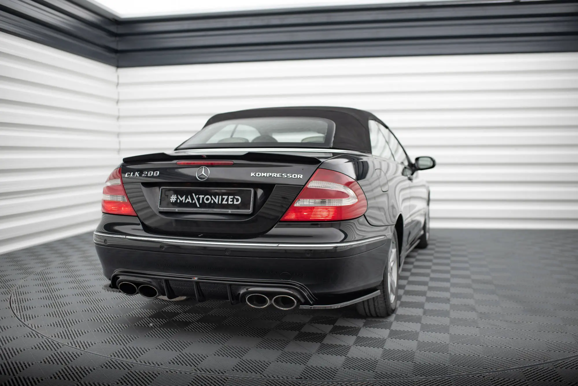 Sidesplitters bak Mercedes-Benz CLK ( C209 / A209 ) 2002-2005 | V.2 Glossy Black Edition – bilde 4