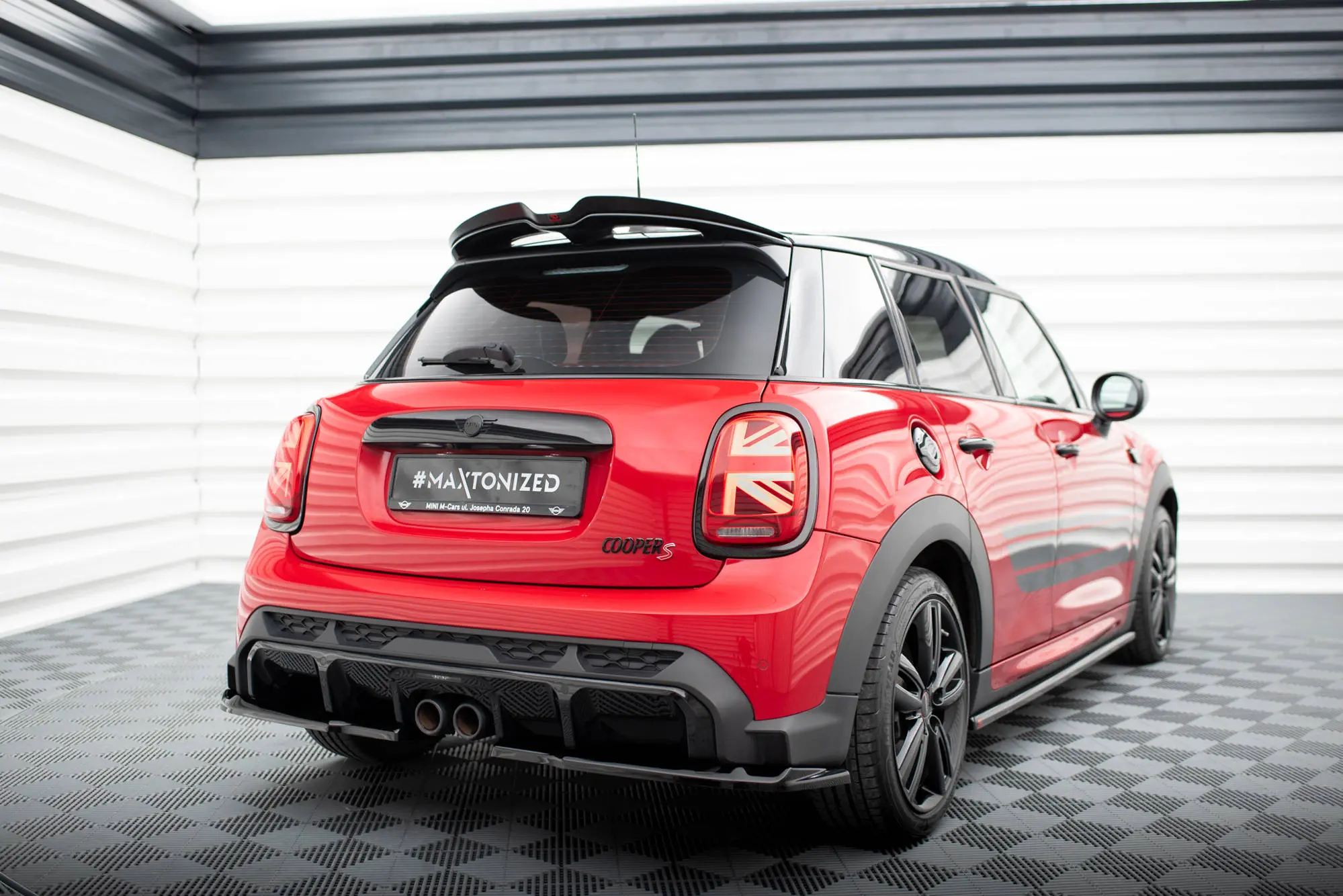 Sidesplitters bak MINI Cooper S (F56) John Cooper Works Facelift 2021-> | Glossy Black Edition – bilde 4