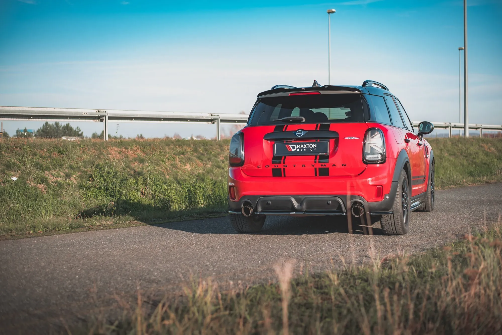 Sidesplitters bak Mini Countryman II F60 (John Cooper Works) Facelift 2020-> | Glossy Black Edition – bilde 3