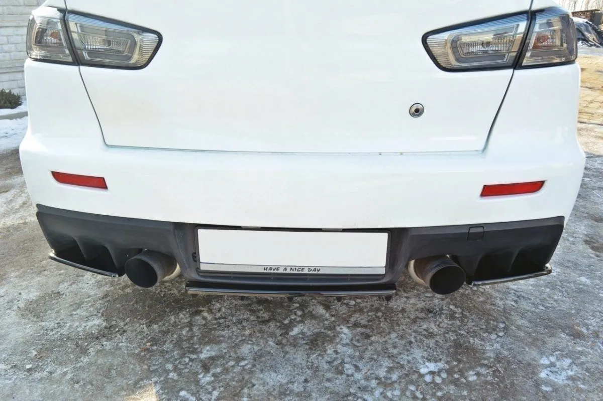 Sidesplitters bak Mitsubishi Lancer Evolution X 2007-2015 | Glossy Black Edition – bilde 3