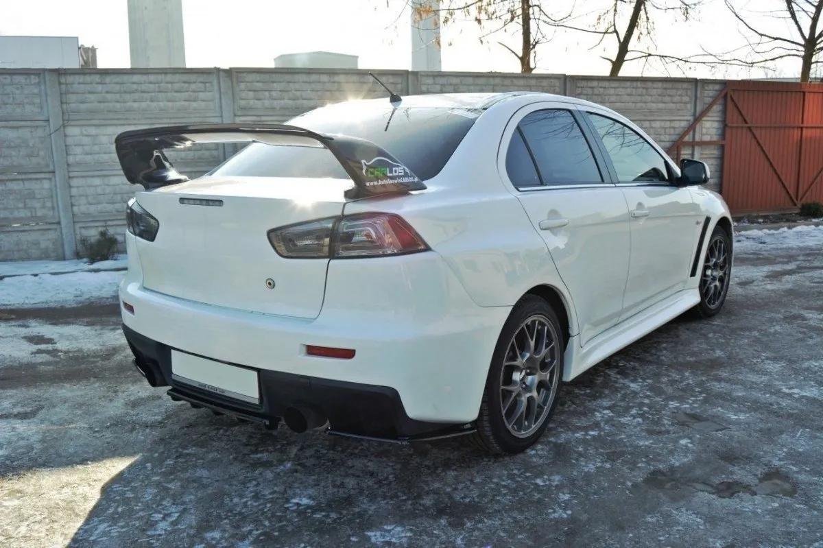 Sidesplitters bak Mitsubishi Lancer Evolution X 2007-2015 | Glossy Black Edition – bilde 4
