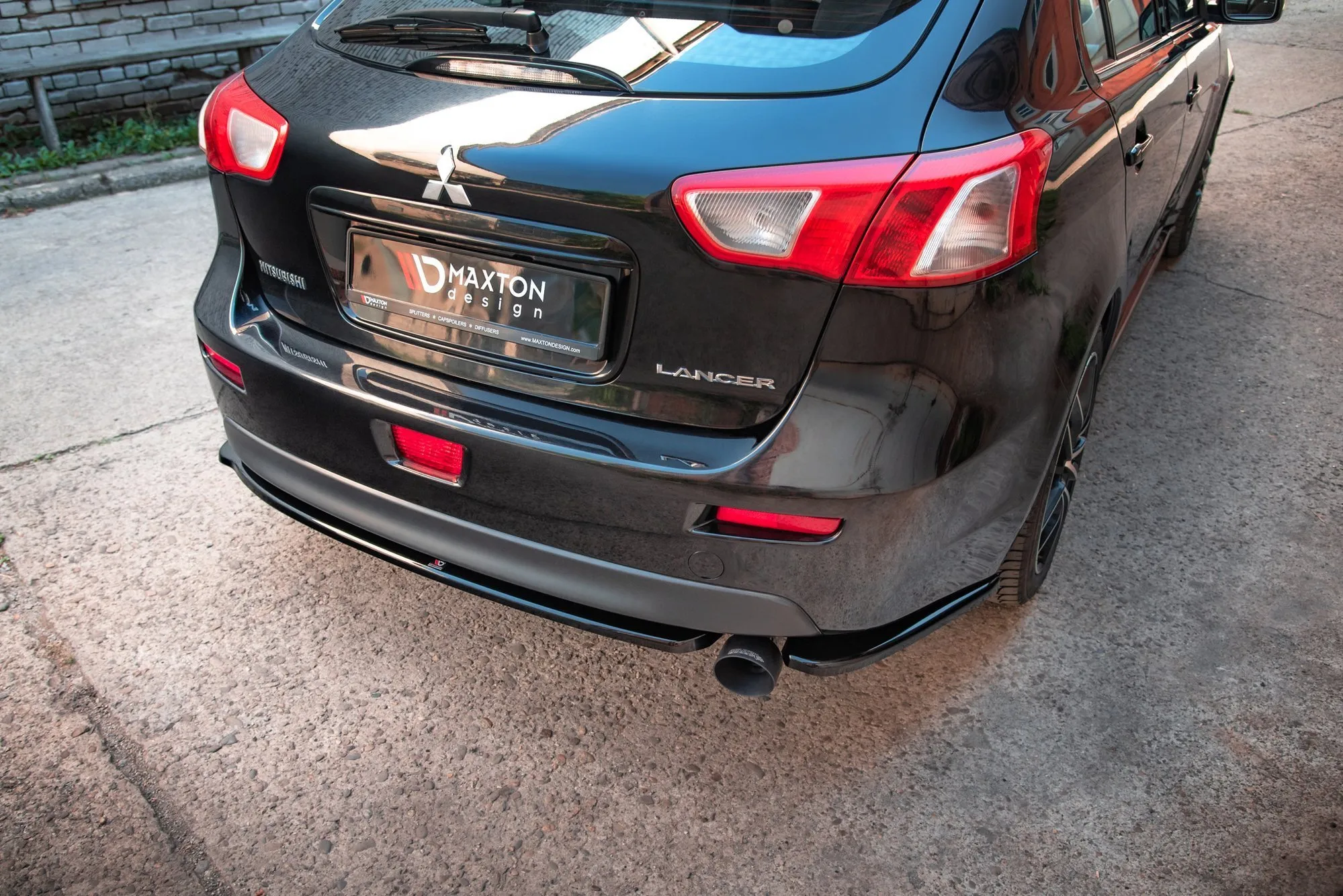 Sidesplitters bak Mitsubishi Lancer Sportback MK8 2009-2017 | Glossy Black Edition