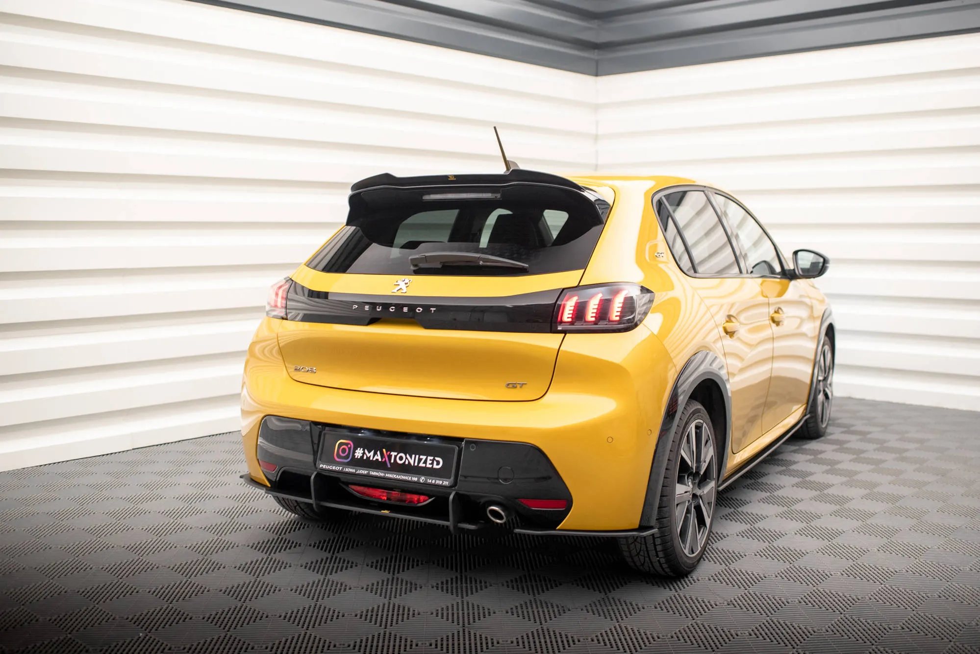 Sidesplitters bak Peugeot 208 GT II 2019 - 2023 | Street Pro Black Edition – bilde 2