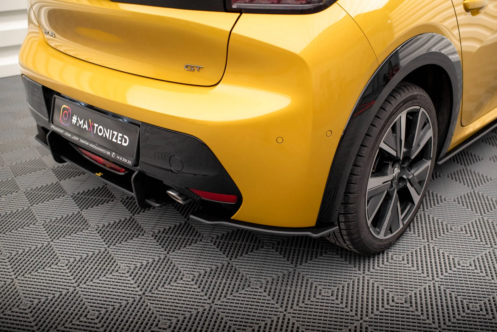Sidesplitters bak Peugeot 208 GT II 2019 - 2023 | Street Pro Black Edition – bilde 3