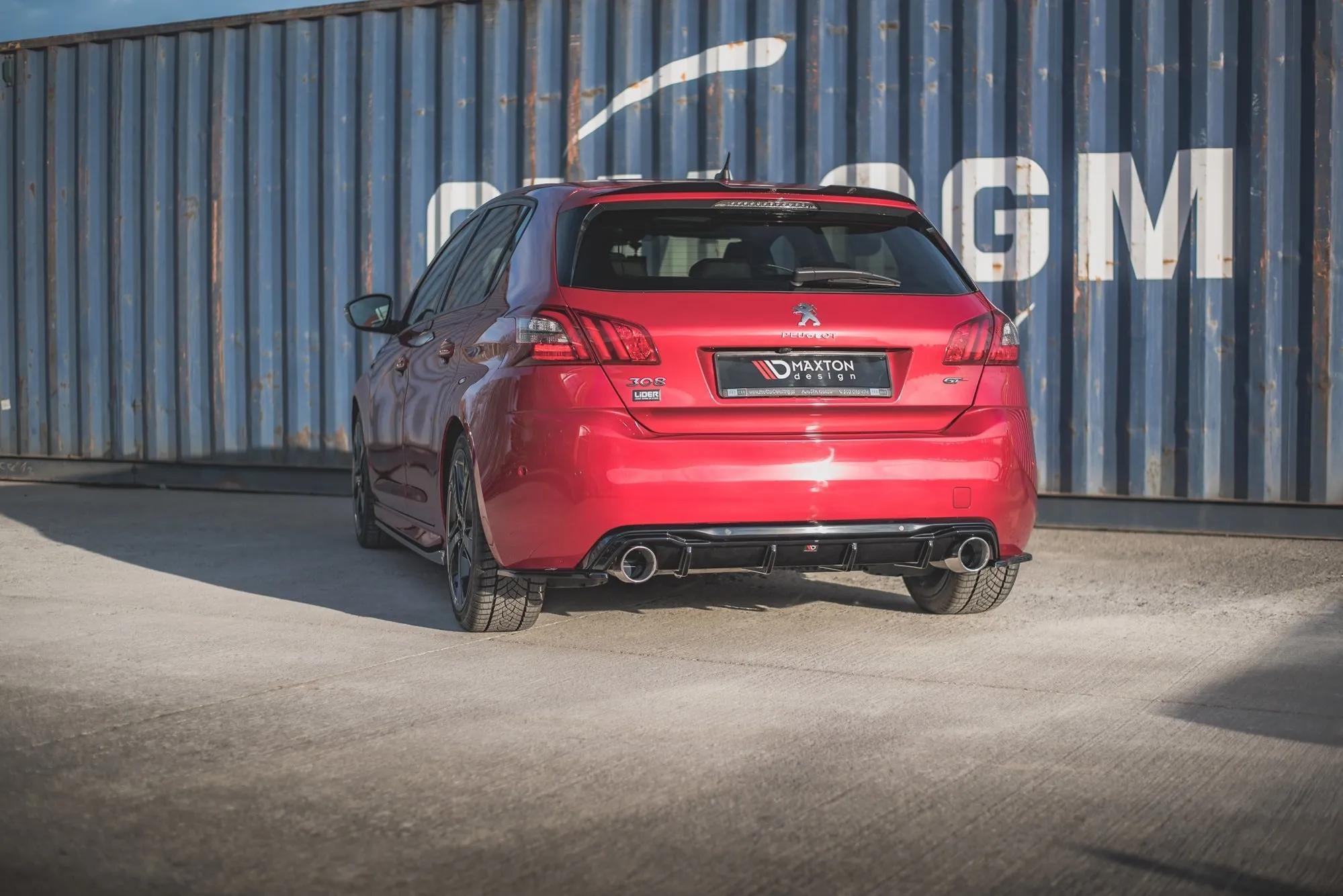Sidesplitters bak Peugeot 308 II GT Facelift 2017-2021 | Glossy Black Edition – bilde 2