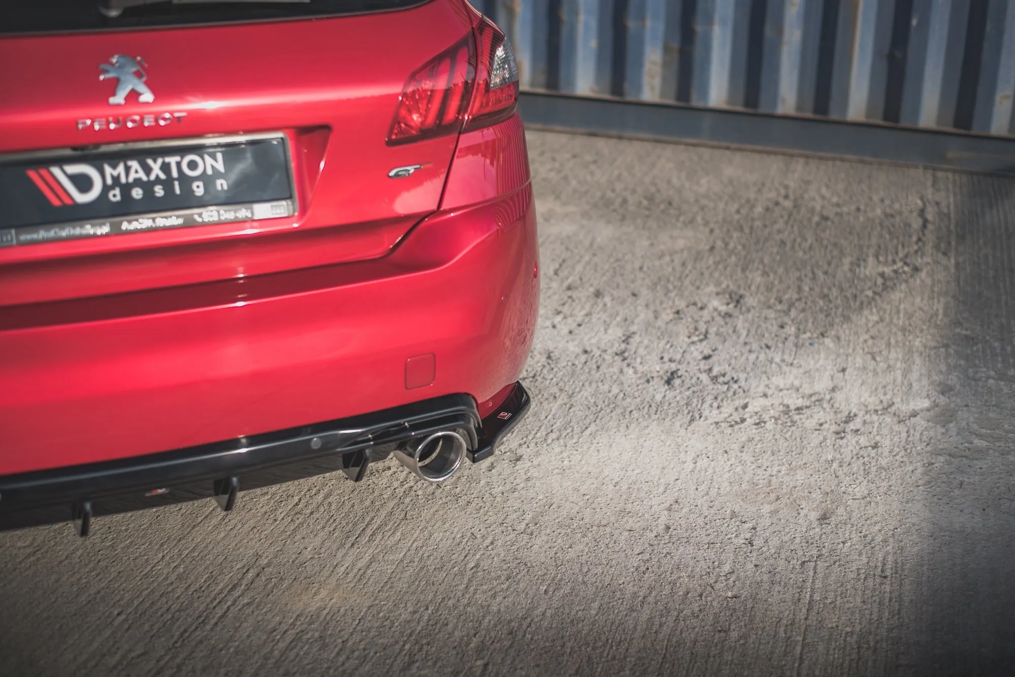 Sidesplitters bak Peugeot 308 II GT Facelift 2017-2021 | Glossy Black Edition – bilde 4