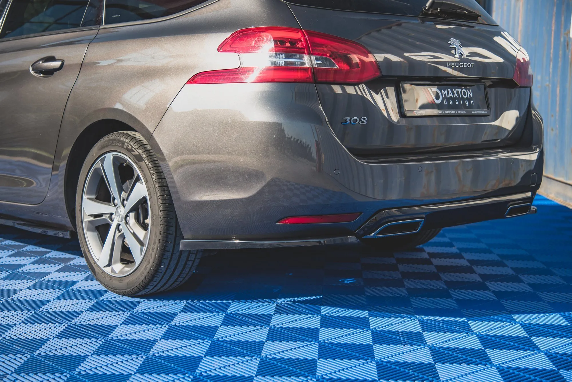 Sidesplitters bak Peugeot 308 II SW Facelift 2017 - 2021 | Glossy Black Edition