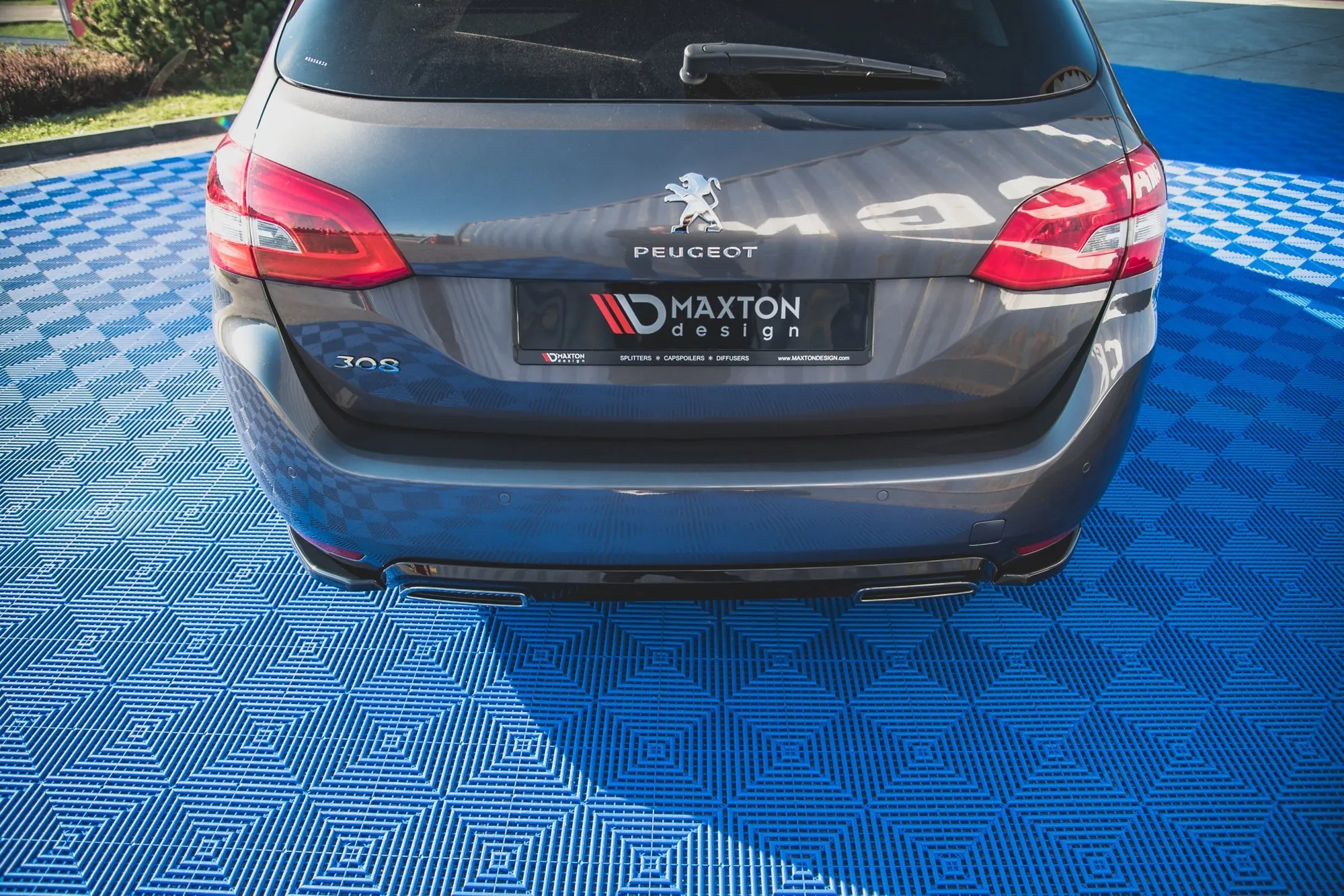 Sidesplitters bak Peugeot 308 II SW Facelift 2017 - 2021 | Glossy Black Edition – bilde 2