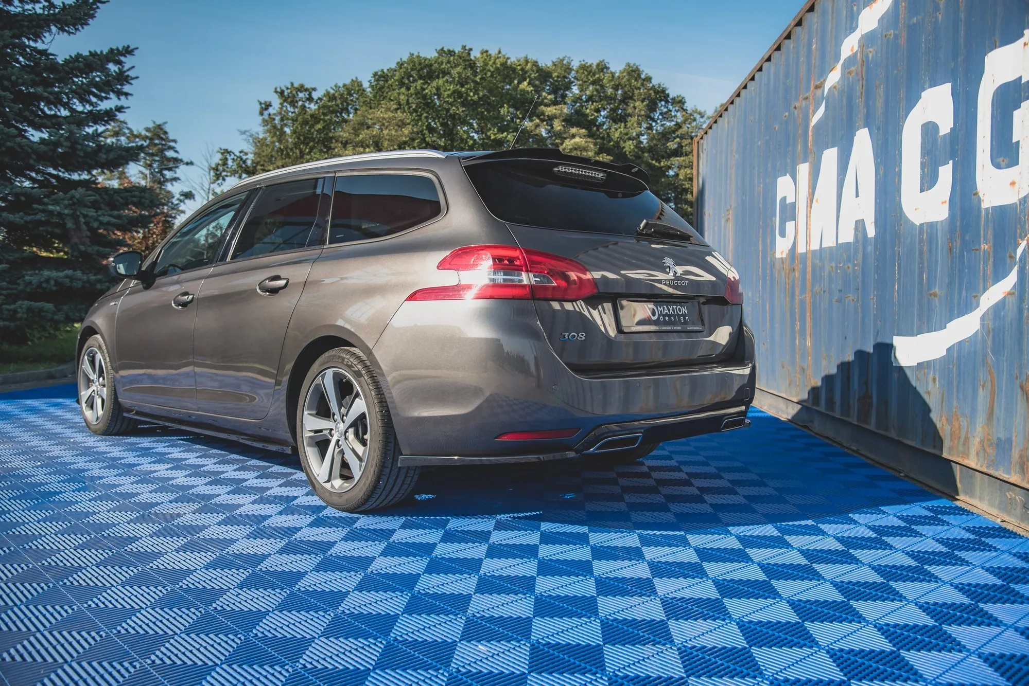 Sidesplitters bak Peugeot 308 II SW Facelift 2017 - 2021 | Glossy Black Edition – bilde 3