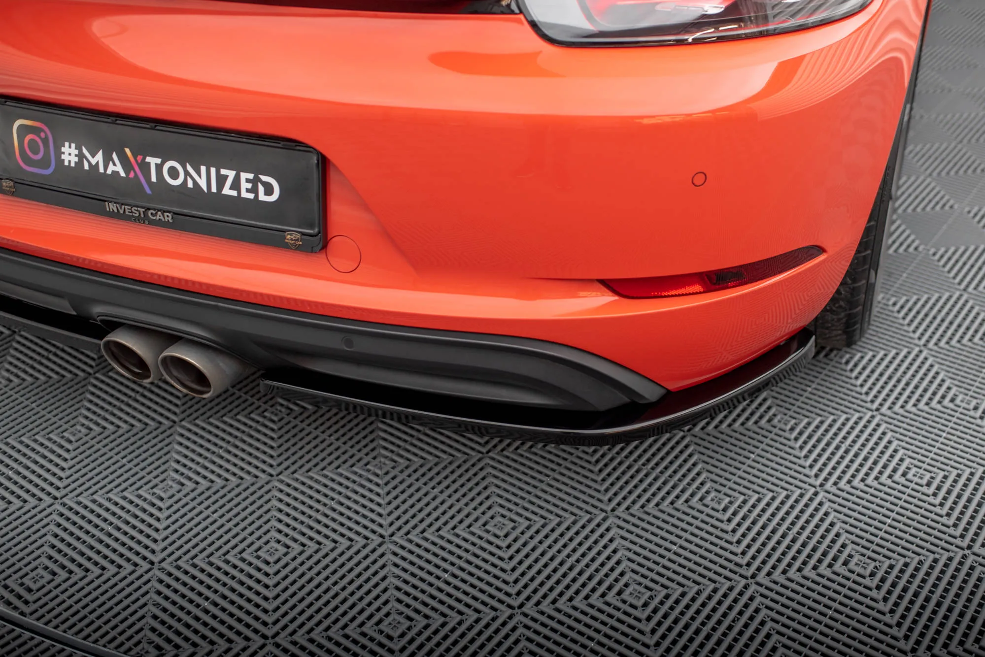 Sidesplitters bak Porsche 718 Cayman 982c 2016 - 2025 | Glossy Black Edition – bilde 3