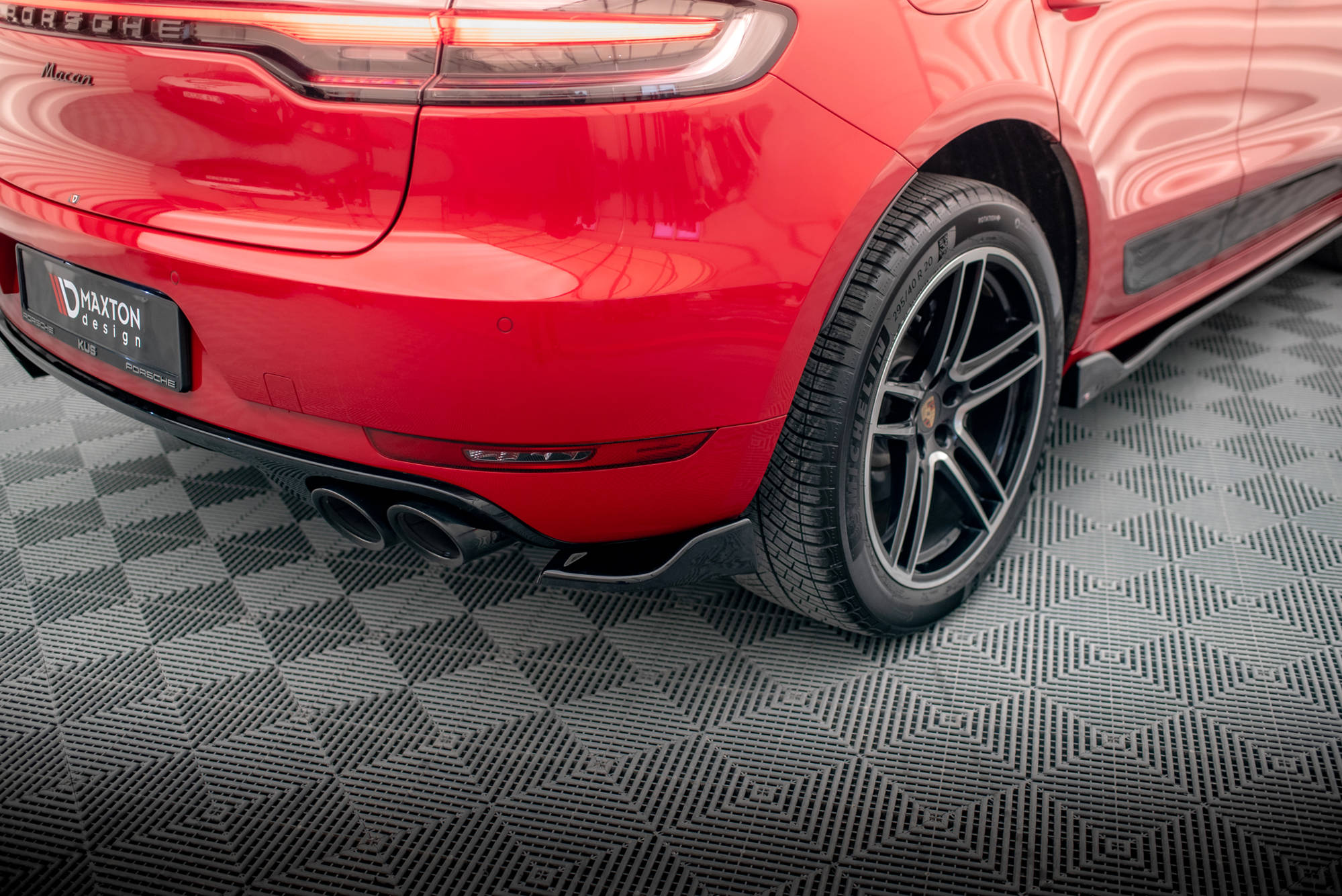 Sidesplitters bak Porsche Macan (GTS/Sport Design) I Facelift 2018 - 2021 | Glossy Black Edition