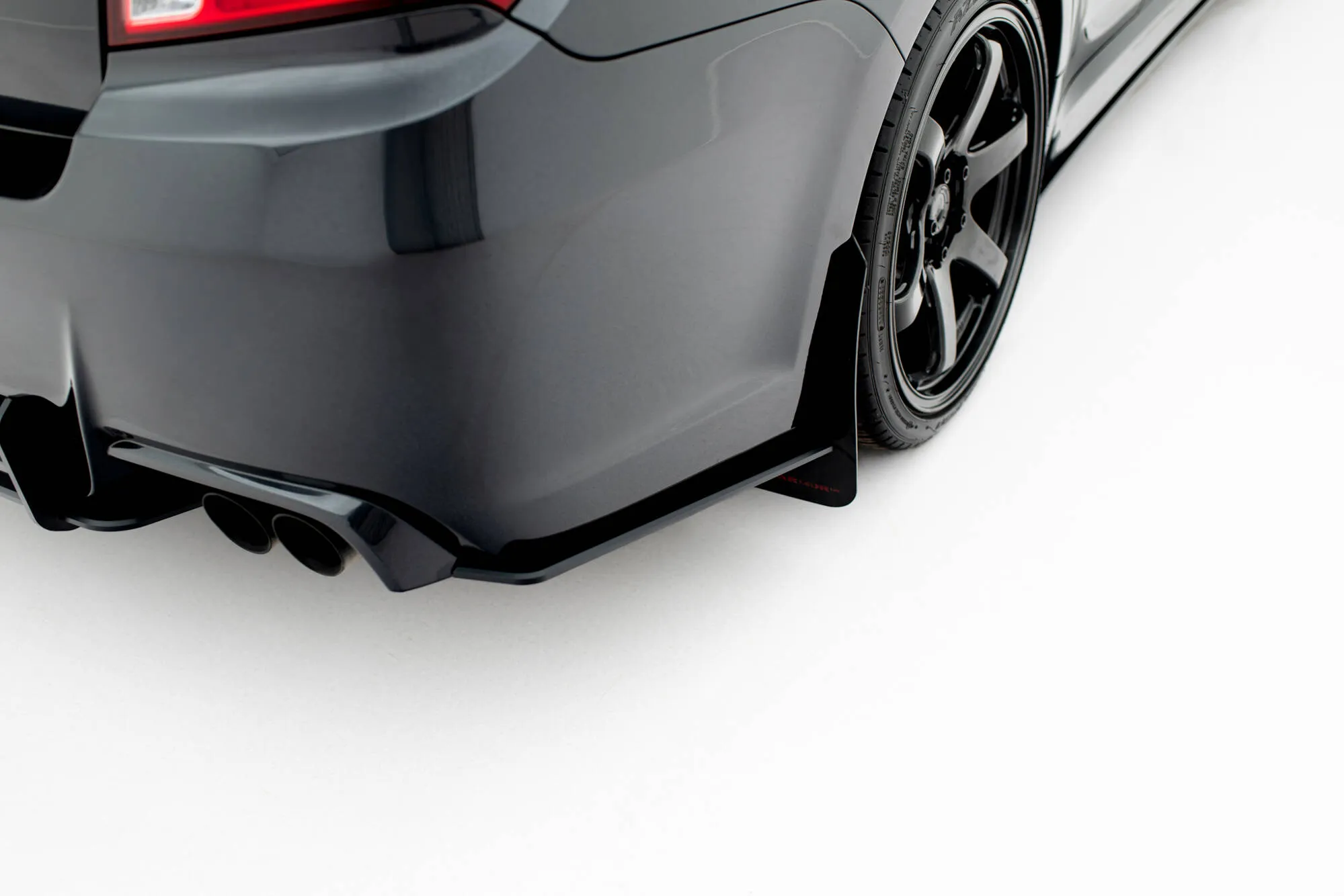 Sidesplitters bak Subaru Impreza WRX STI III Facelift 2010 - 2014 | Street Pro Black Edition
