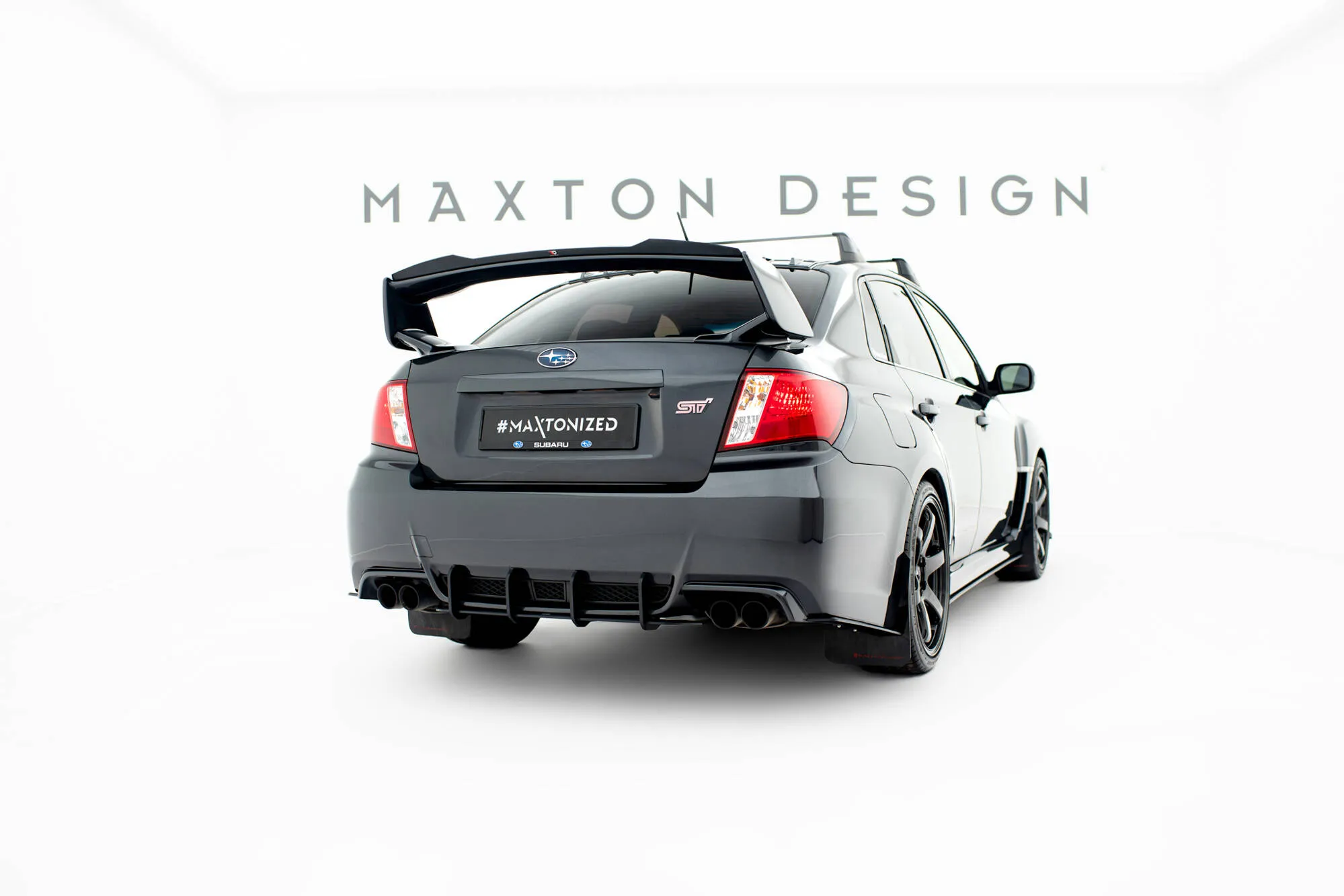 Sidesplitters bak Subaru Impreza WRX STI III Facelift 2010 - 2014 | Street Pro Black Edition – bilde 2