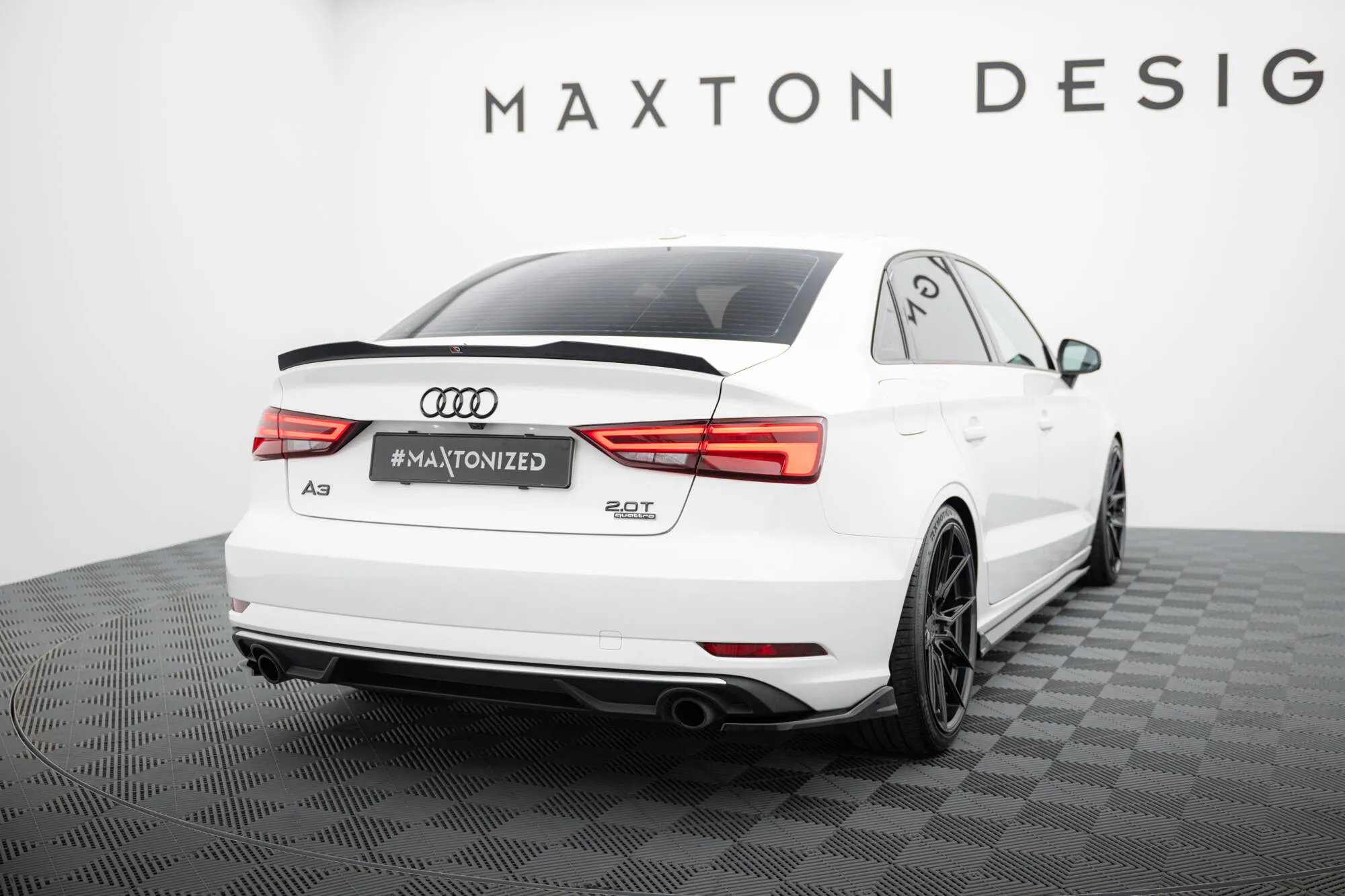 Sidesplitters bak V.1 Audi A3 (8V) Facelift 2016 - 2020 | Glossy Black Edition – bilde 2