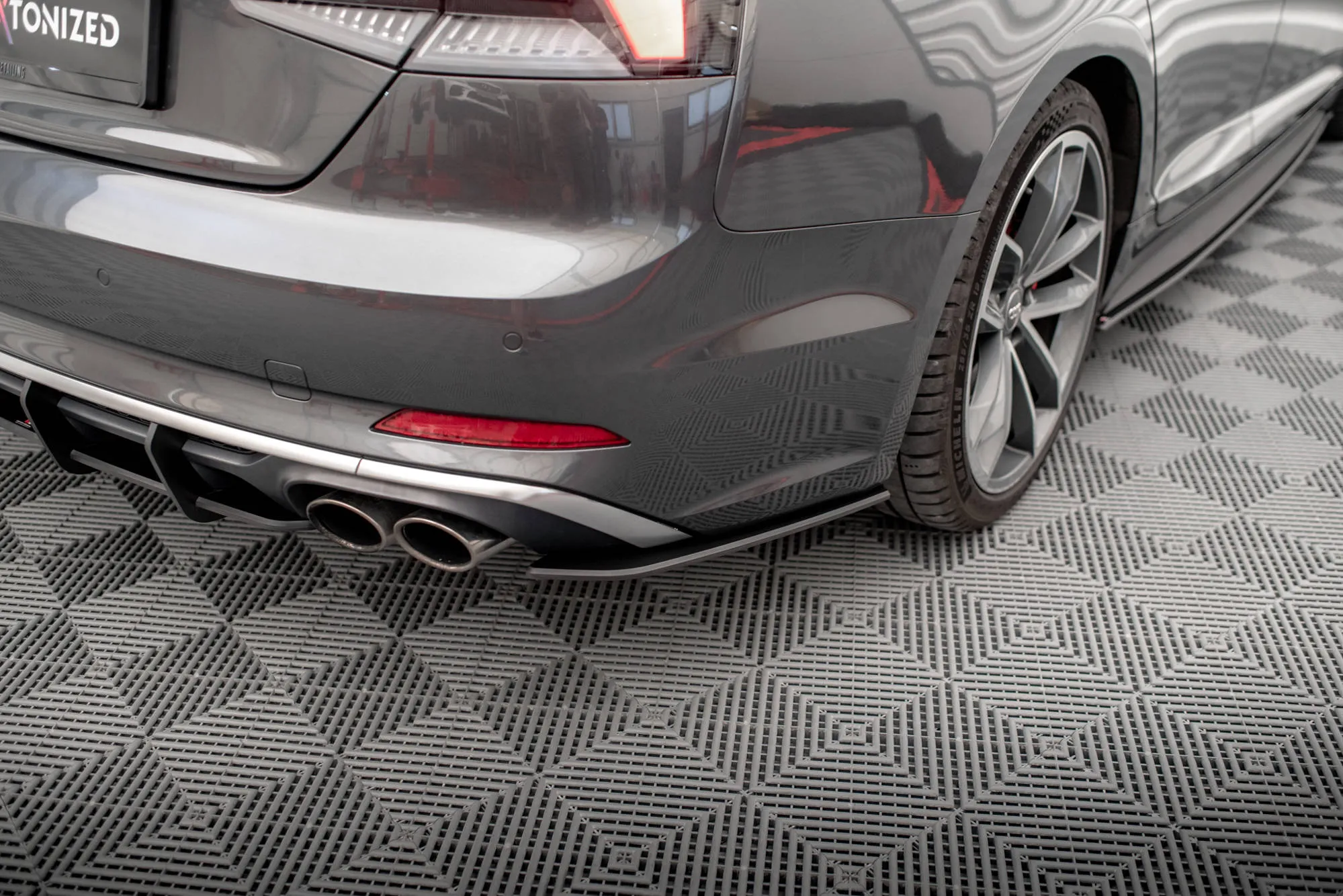 Sidesplitters bak V.1 Audi S5 (F5) 2016 - 2019 | Street Pro Black Edition
