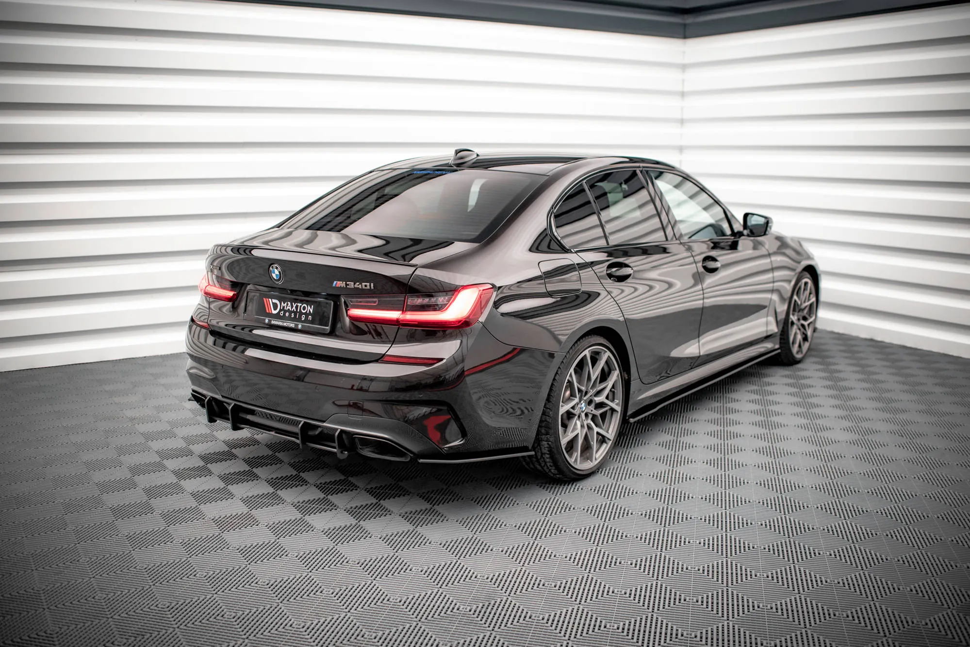 Sidesplitters bak V.1 BMW 3 (G20 / G21) M-Pakke / M340i (G20 / G201) 2018 - 2022 | Street Pro Black Edition – bilde 2