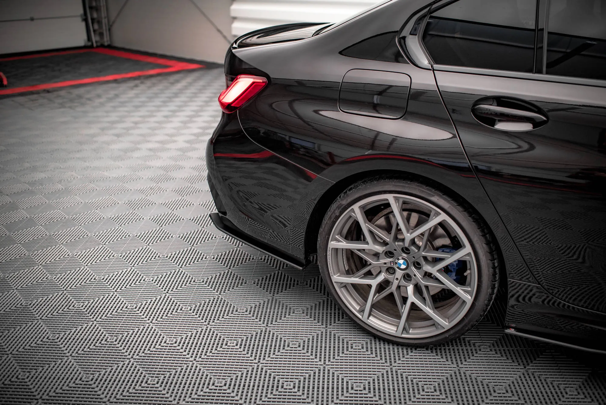 Sidesplitters bak V.1 BMW 3 (G20 / G21) M-Pakke / M340i (G20 / G201) 2018 - 2022 | Street Pro Black Edition – bilde 3