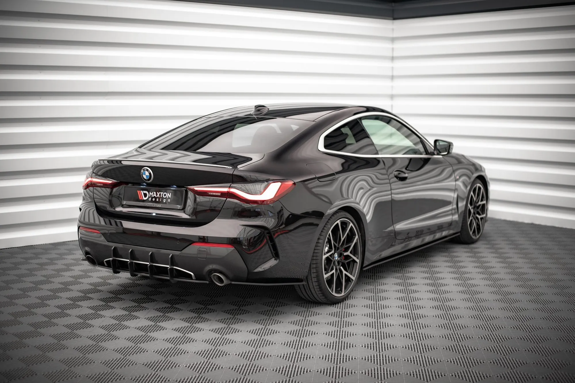 Sidesplitters bak V.1 BMW 4 (M-Pack/M440i) (G22/G23) 2020 -> | Street Pro Black Edition – bilde 2
