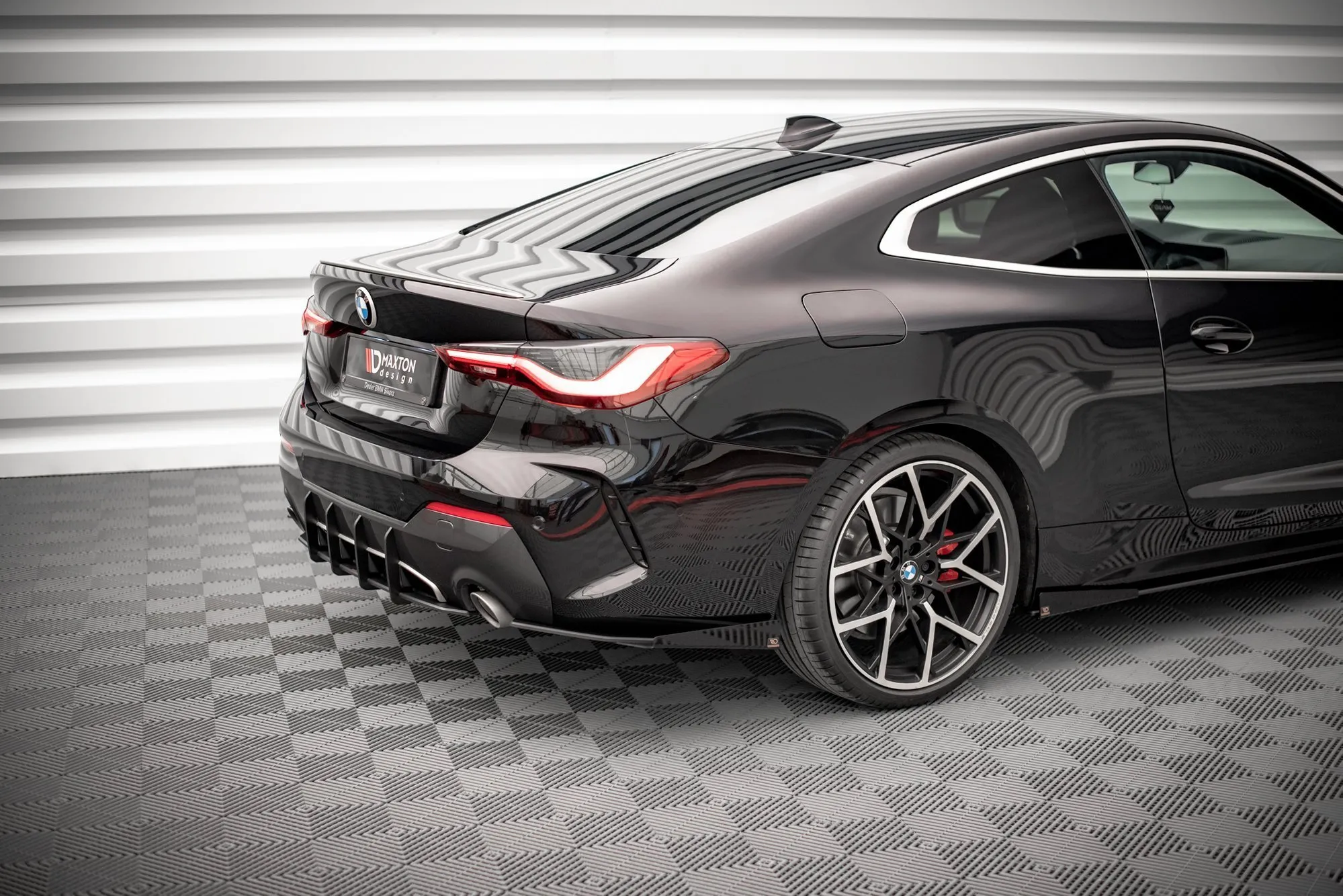 Sidesplitters bak V.1 + Flopper BMW 4 (M-Pack/M440i) (G22/G23) 2020 -> | Street Pro Black Edition – bilde 2