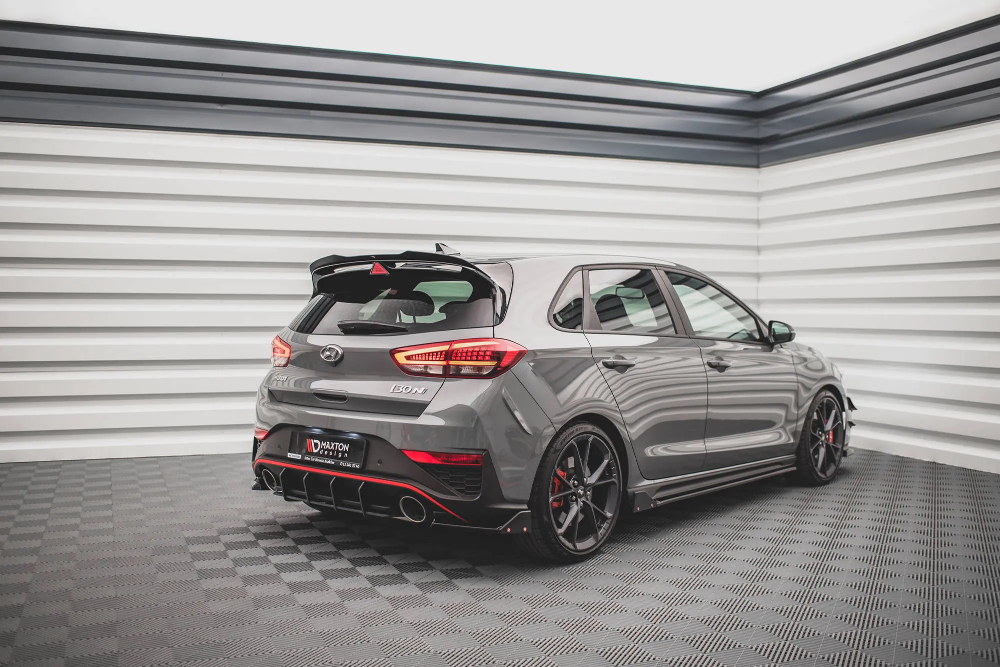 Sidesplitters bak V.1 + Flopper Hyundai i30 III N Facelift 2020 -> | Glossy Black Edition – bilde 4