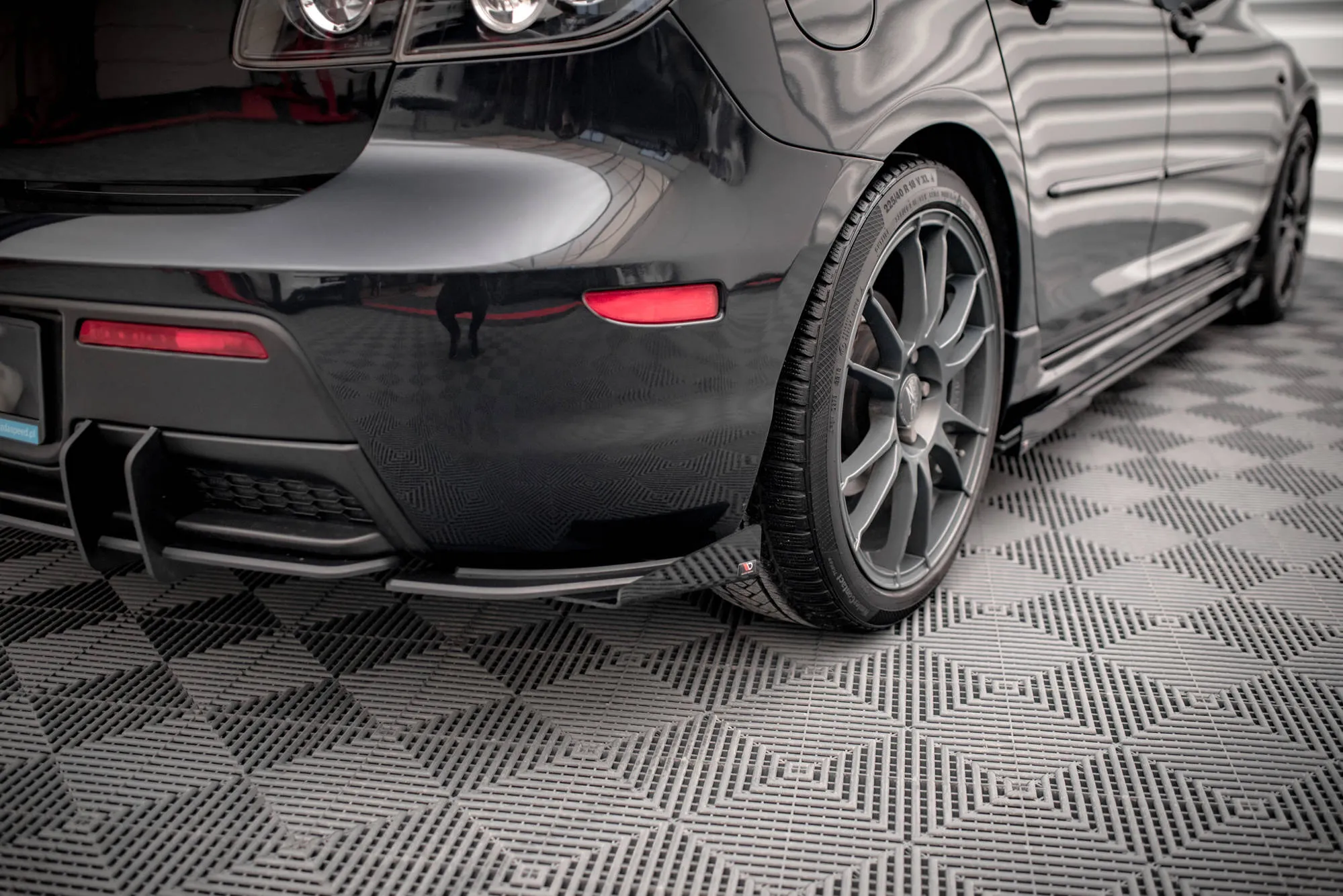 Sidesplitters bak V.1 + Flopper Mazda 3 MPS I 2006-2009 | Street Pro Black Edition – bilde 4
