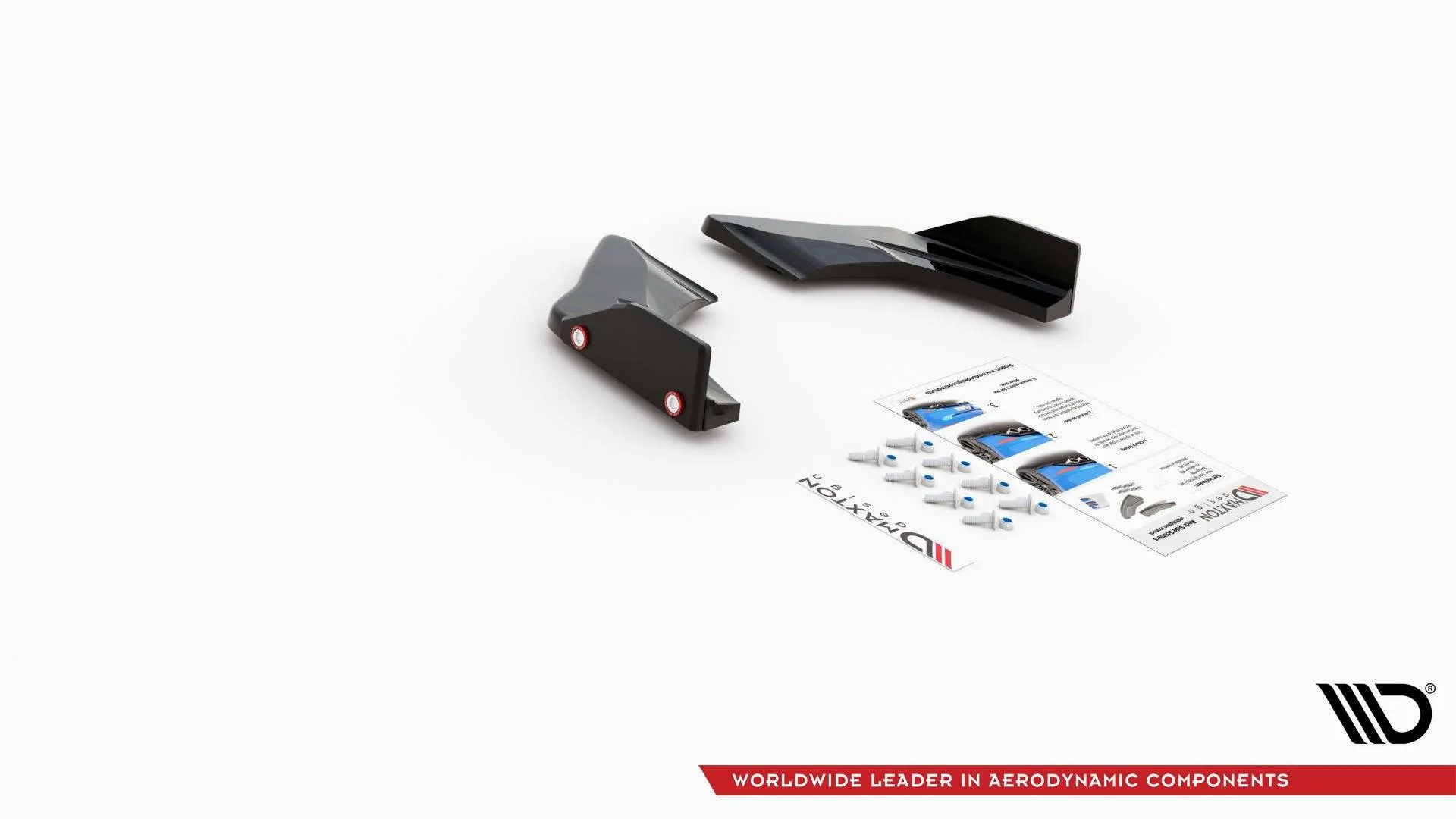 Sidesplitters bak V.1 + Flopper Volkswagen Golf 8 GTI Clubsport 2020-> | Glossy Black Edition – bilde 4