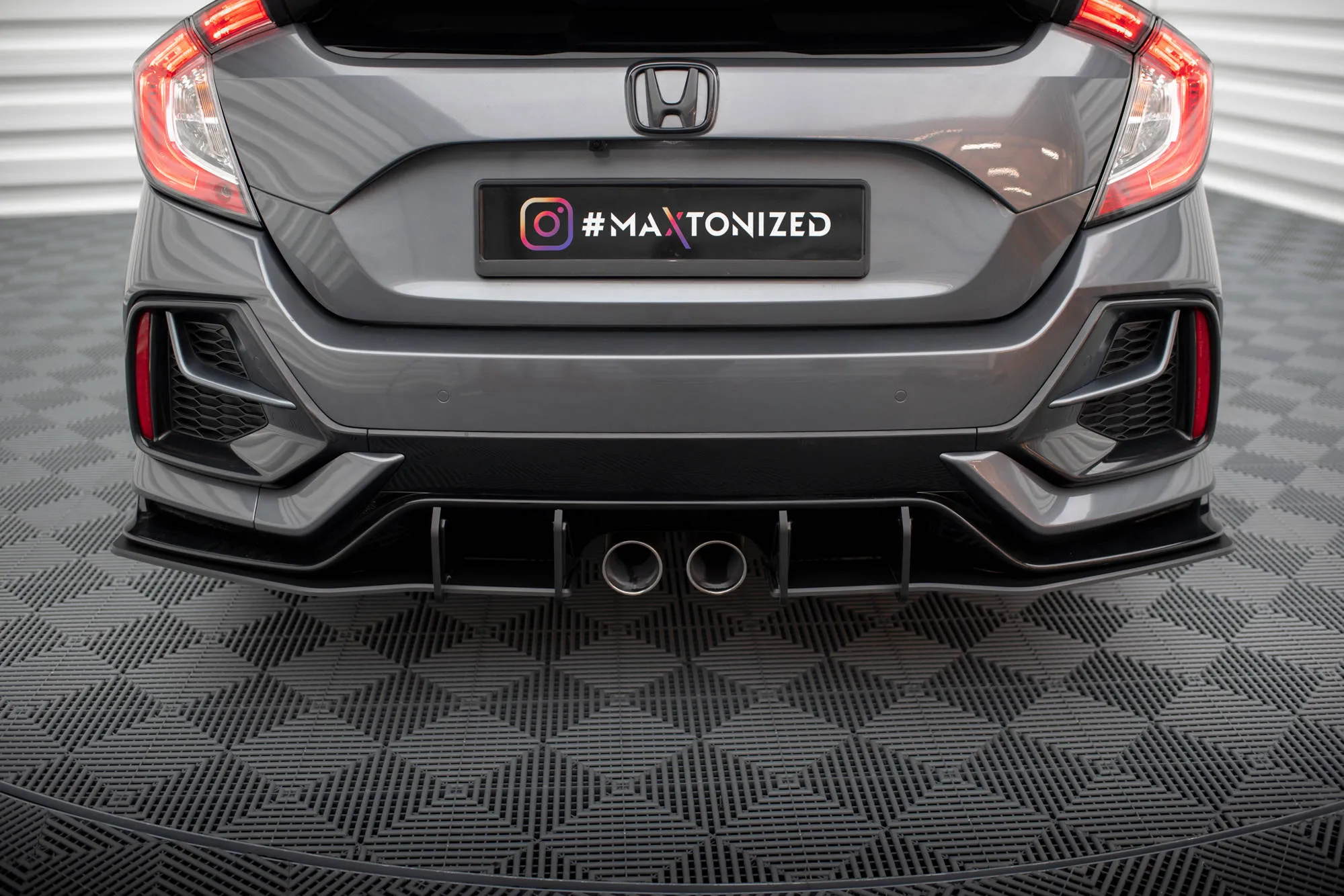Sidesplitters bak V.1 Honda Civic Sport Mk10 2020-2023 | Street Pro Black Edition