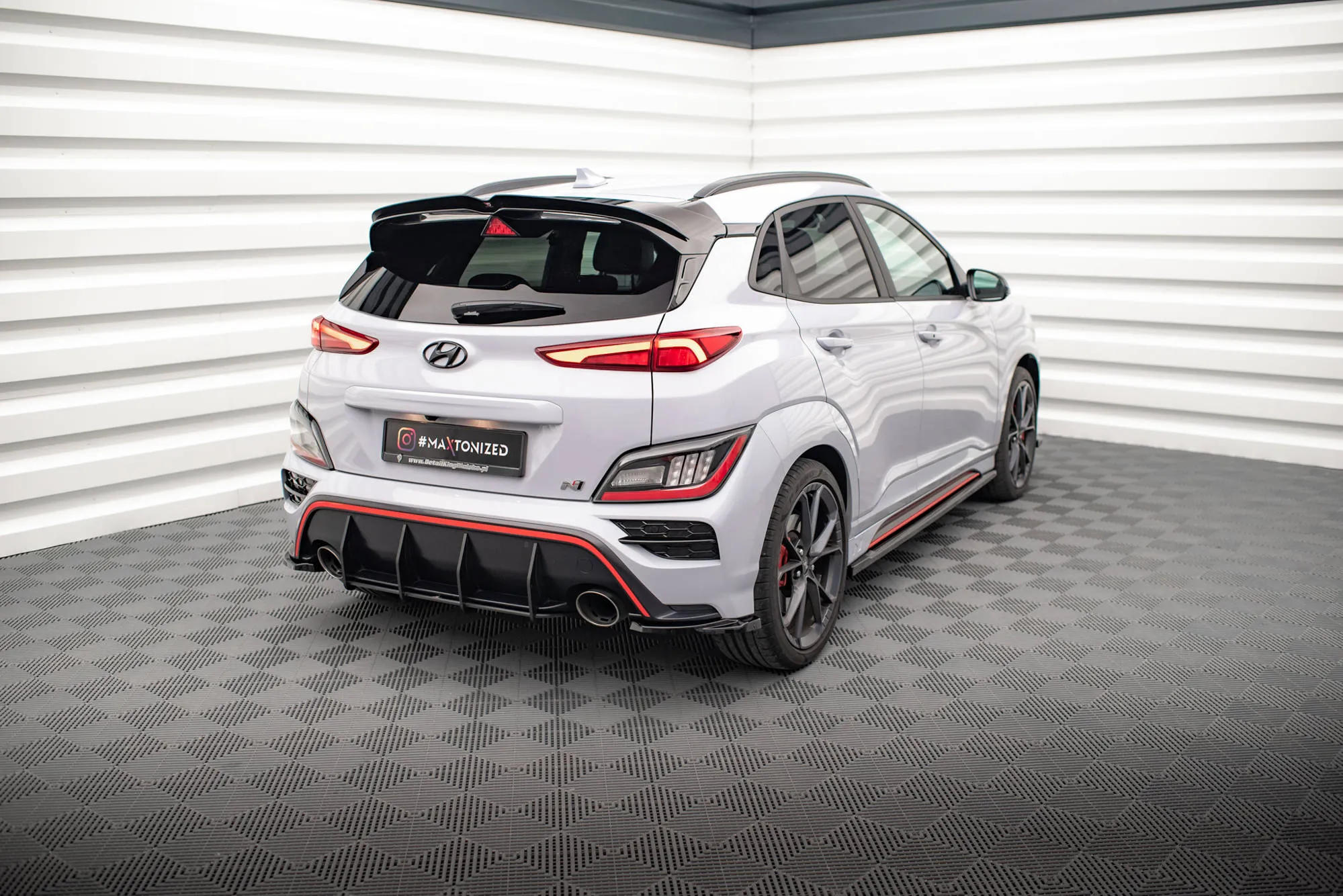Sidesplitters bak V.1 Hyundai Kona N 2021 - 2023 | Glossy Black Edition – bilde 2