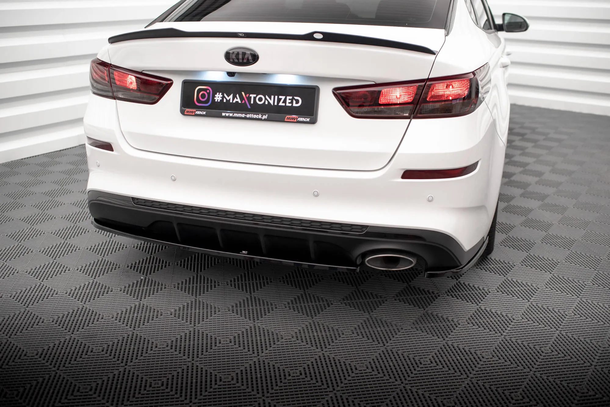 Sidesplitters bak V.1 Kia Optima Mk4 Facelift 2018 - 2020 | Glossy Black Edition – bilde 2