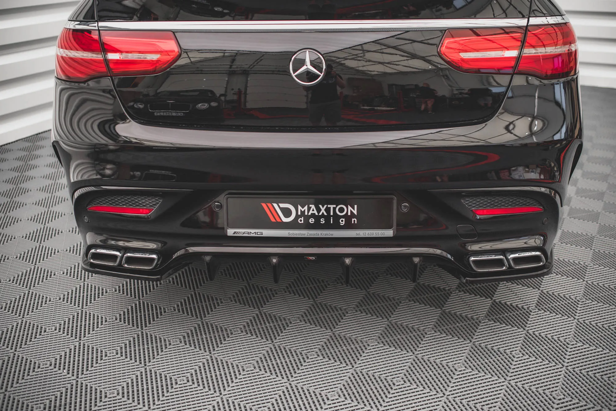 Sidesplitters bak V.1 Mercedes-Benz Gle Coupe I 63 AMG (C292) 2015-2019 | Glossy Black Edition – bilde 2