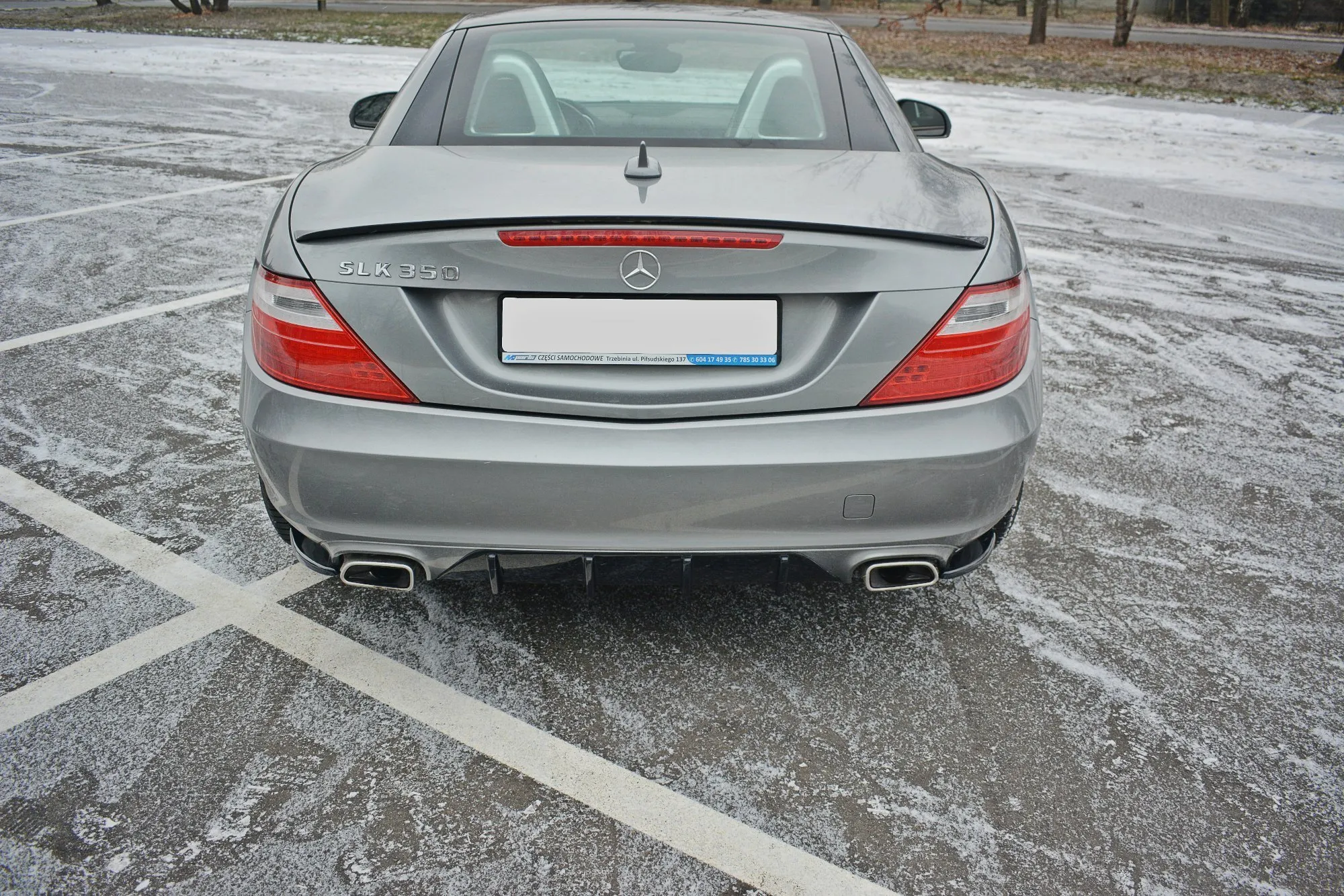 Sidesplitters bak V.1 Mercedes-benz Slk (R172) 2011-2015 | Glossy Black Edition – bilde 2