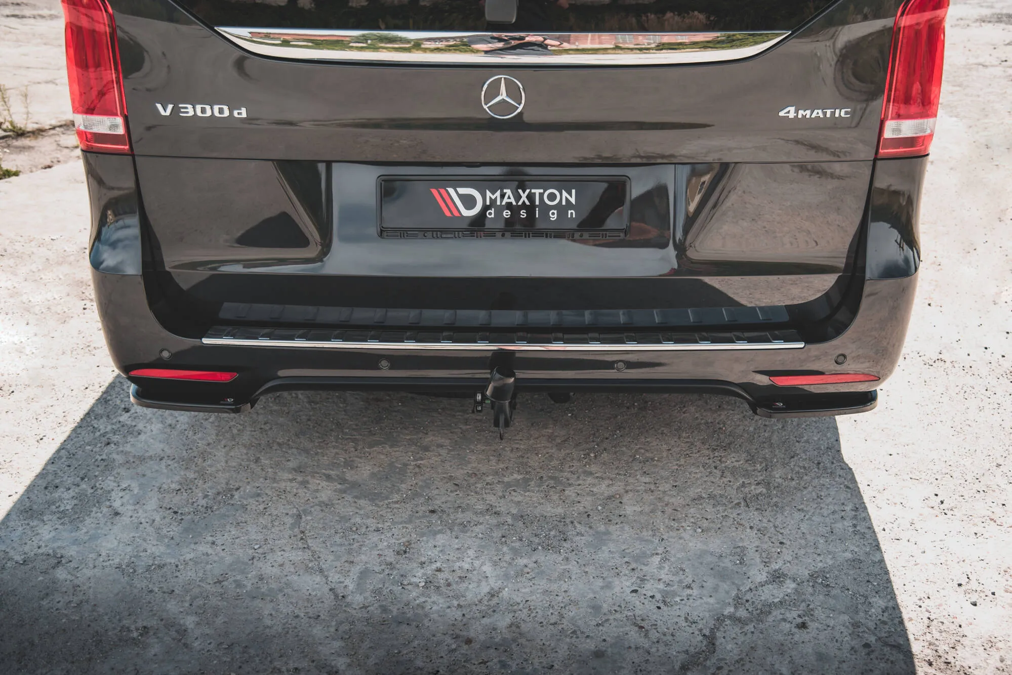 Sidesplitters bak V.1 Mercedes-Benz V-Class (W447) AMG Line Facelift 2019 - 2024 | Glossy Black Edition – bilde 3