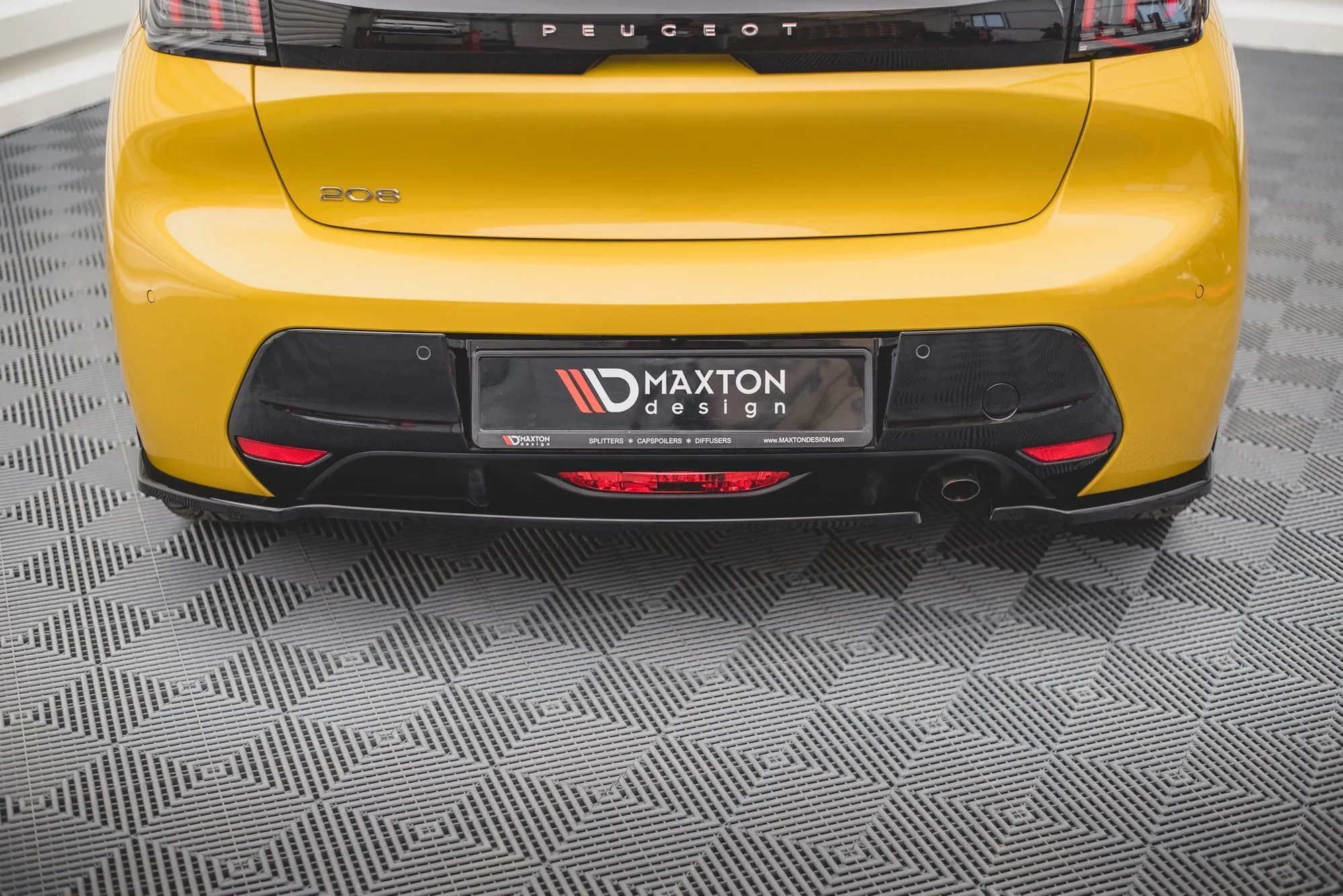 Sidesplitters bak V.1 Peugeot 208 II 2019 -> | Glossy Black Edition – bilde 2
