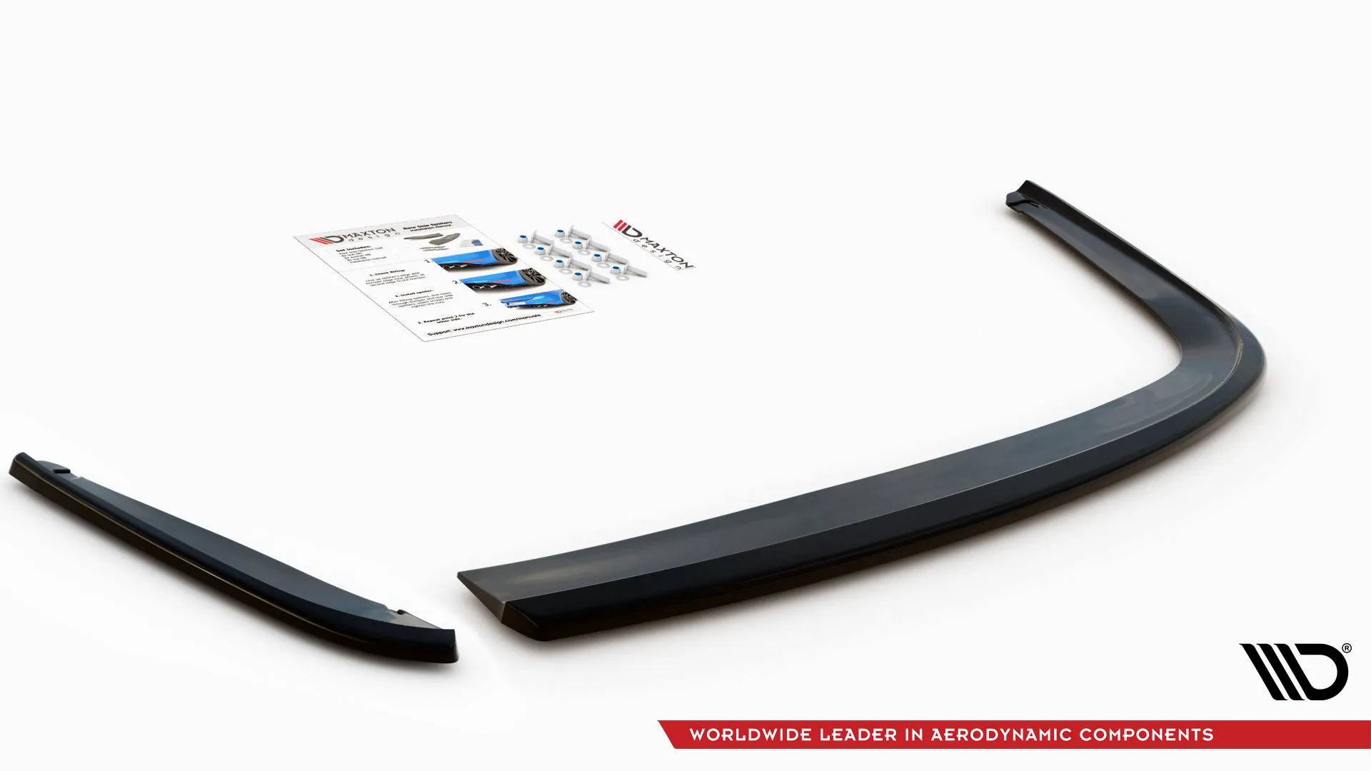 Sidesplitters bak V.1 Seat Leon FR Sportstourer MK3 2012-2016 | Glossy Black Edition
