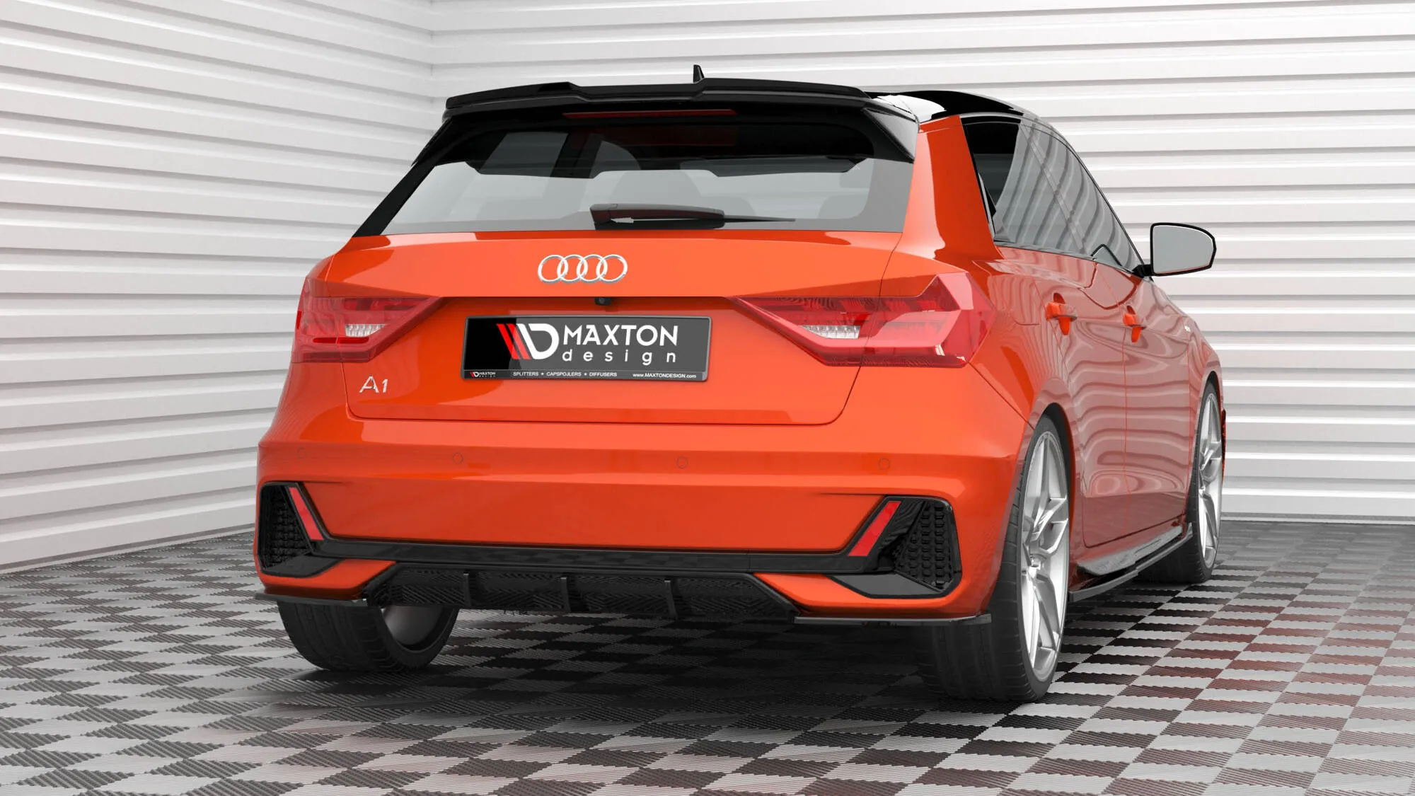 Sidesplitters bak V.2 Audi A1 GB 2018 -> | Glossy Black Edition – bilde 3