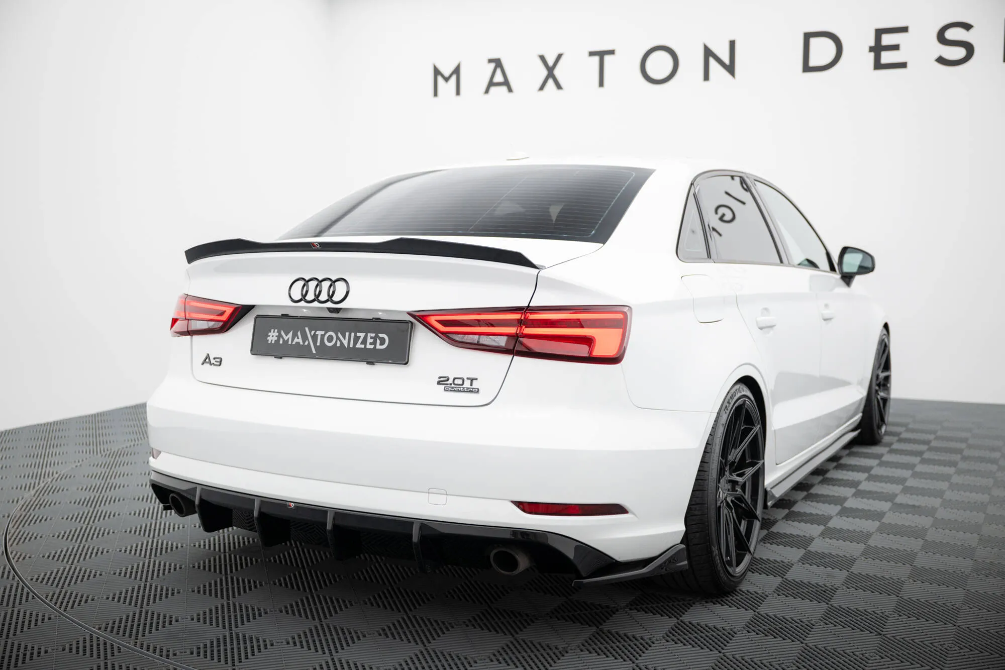 Sidesplitters bak V.2 Audi A3 (8V) Facelift 2016 - 2020 | Glossy Black Edition – bilde 2