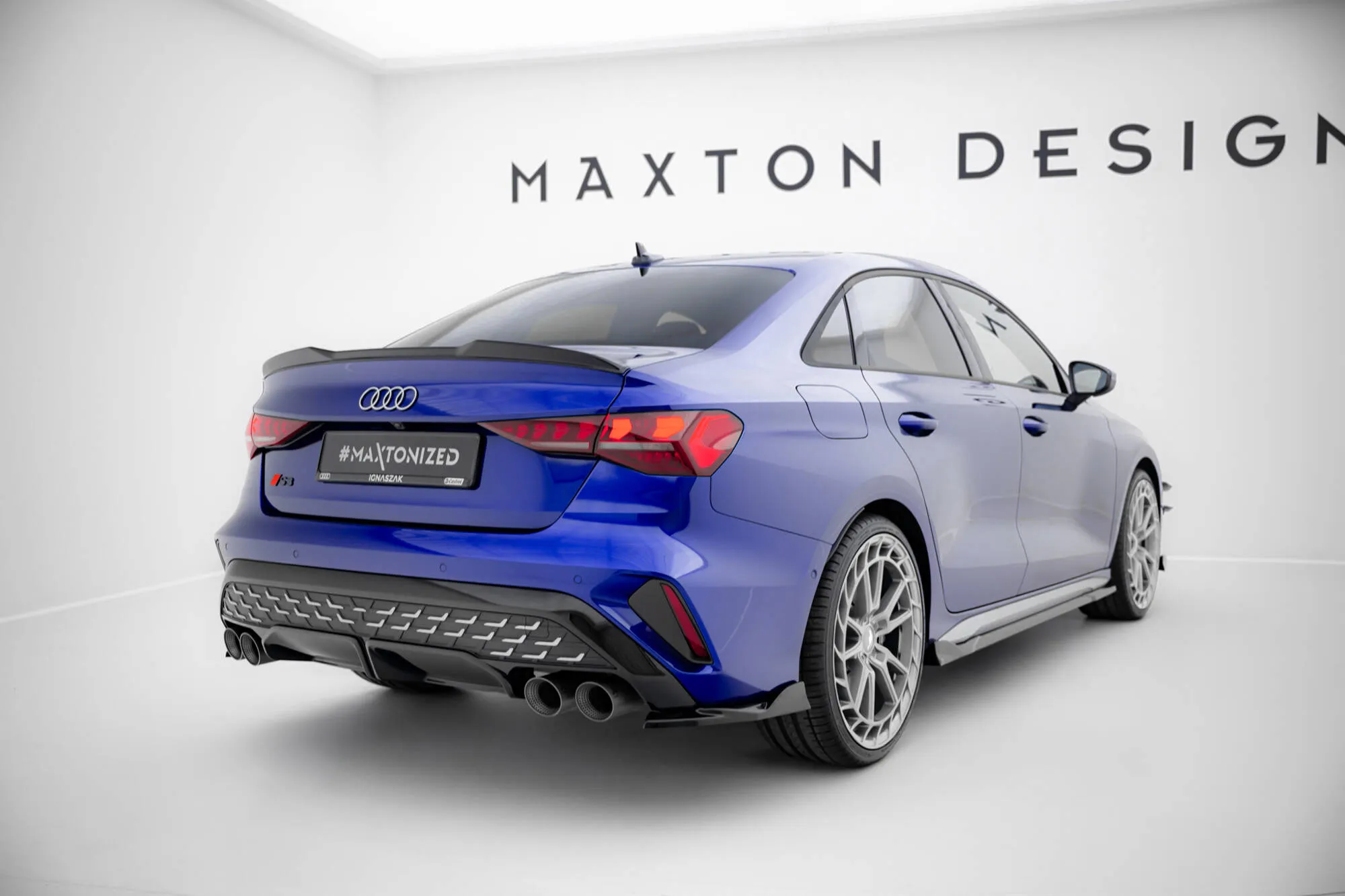 Sidesplitters bak V.2 Audi (A3 S-Line/S3) 8Y Facelift 2024 -> | Glossy Black Edition – bilde 3