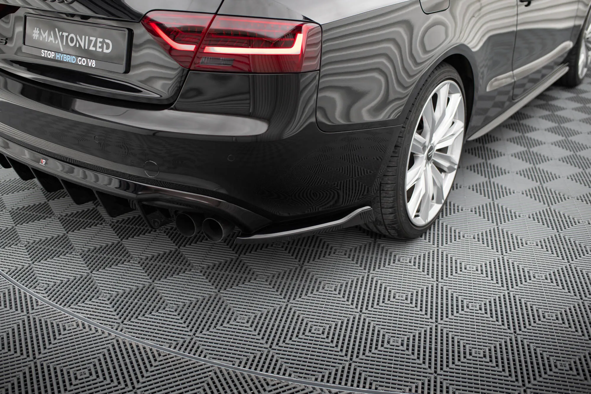 Sidesplitters bak V.2 Audi A5 (8T) S-Line / S5 (8T) 2007 - 2011 | Glossy Black Edition