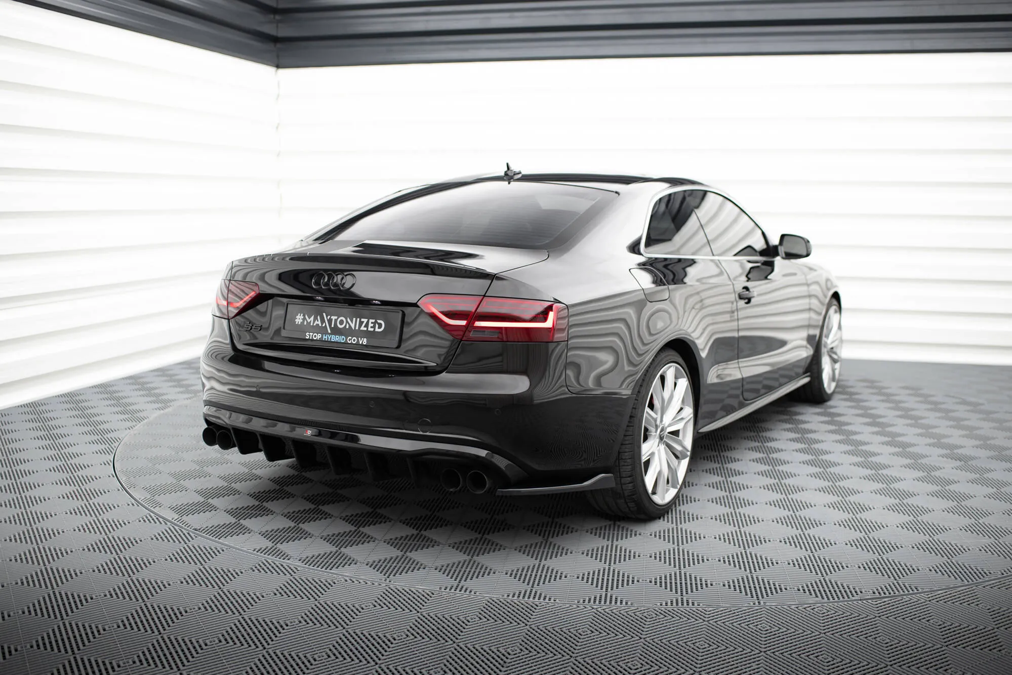 Sidesplitters bak V.2 Audi A5 (8T) S-Line / S5 (8T) 2007 - 2011 | Glossy Black Edition – bilde 2