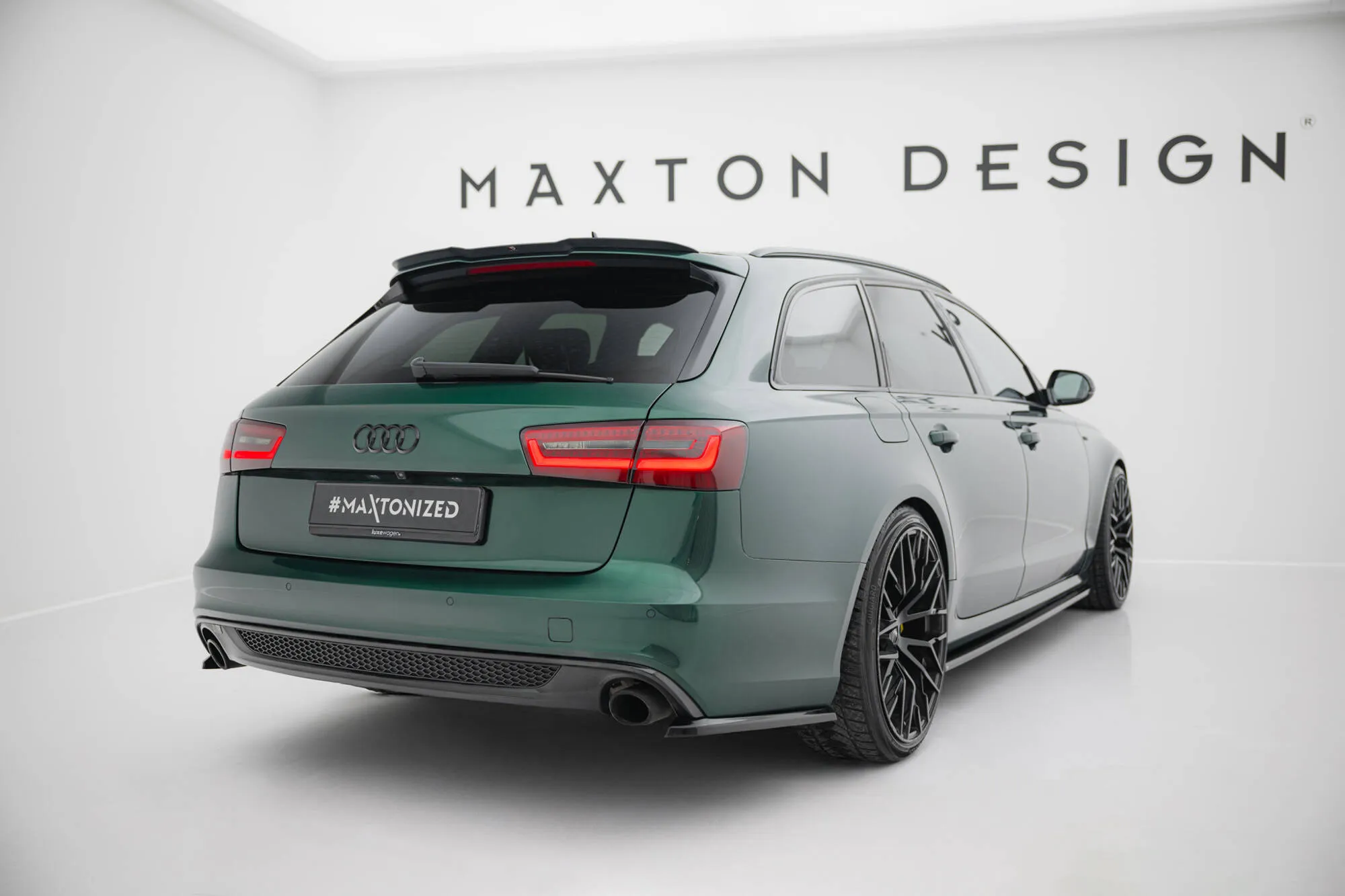 Sidesplitters bak V.2 Audi A6 C7 S-Line Avant 2011 - 2018 | Glossy Black Edition – bilde 2